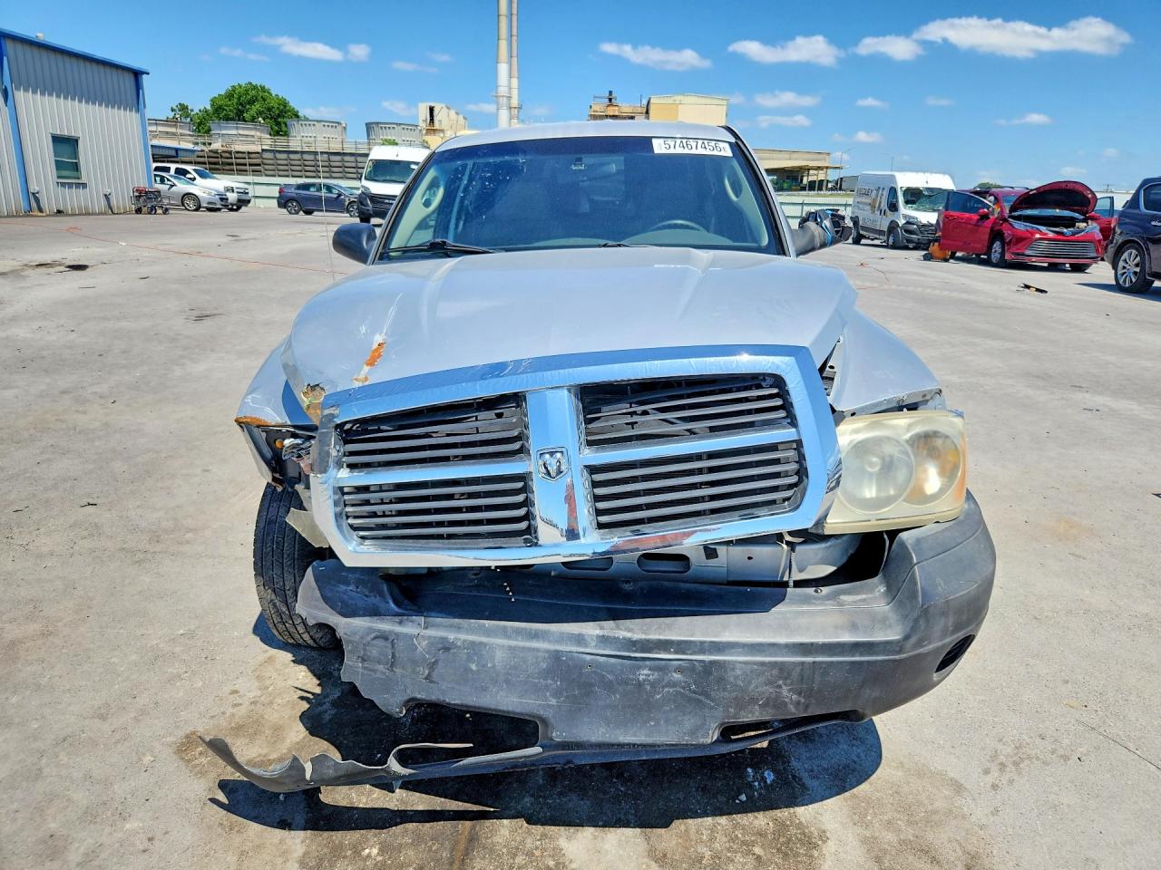 2007 Dodge Dakota 2wd Silver vin: 1D7HE22KX7S259114