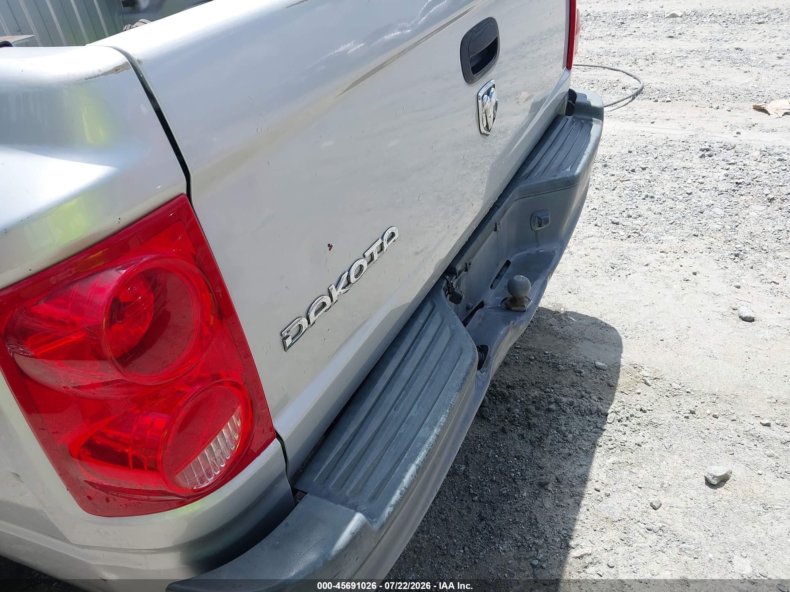 2006 Dodge Dakota St Silver vin: 1D7HE28K16S694688