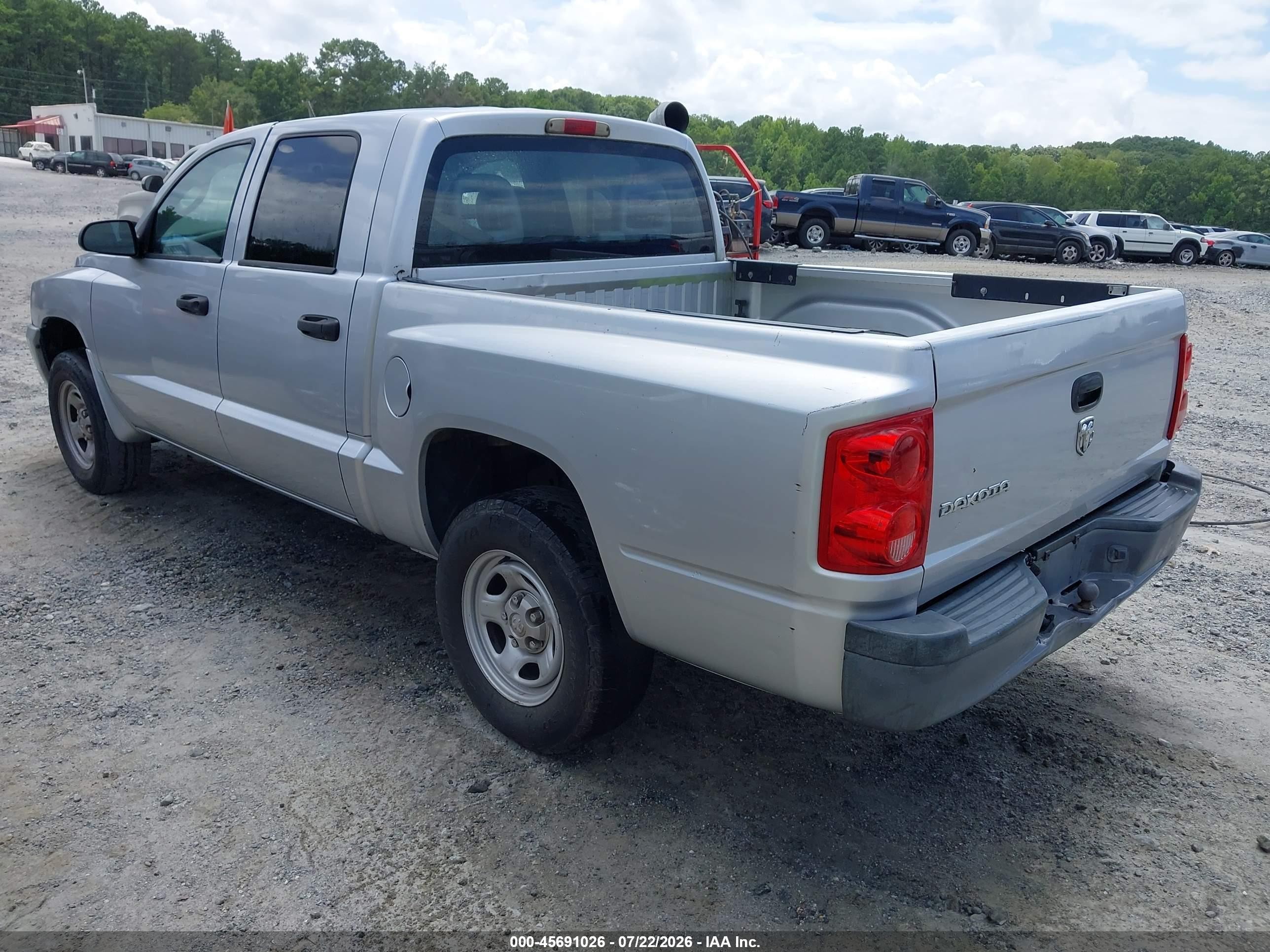2006 Dodge Dakota St Silver vin: 1D7HE28K16S694688