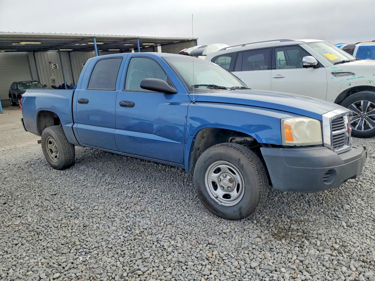 2006 Dodge Dakota Quad Синий vin: 1D7HE28K26S703513