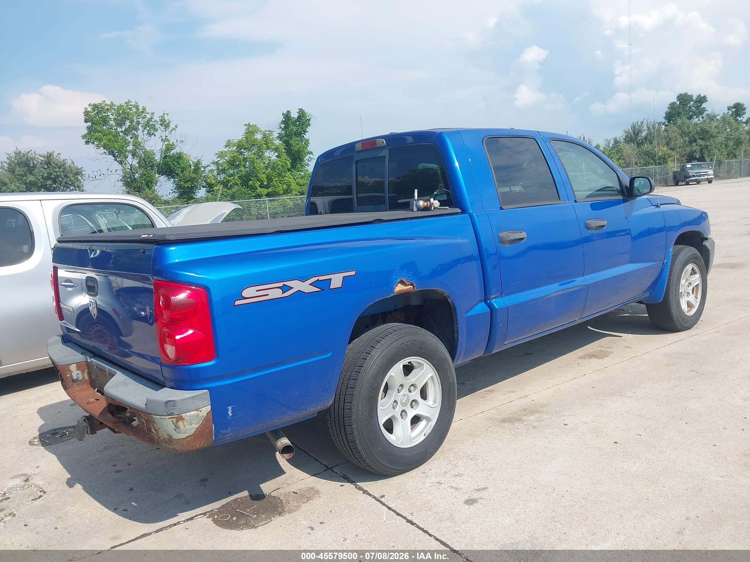 2007 Dodge Dakota St Blue vin: 1D7HE28K37S264954