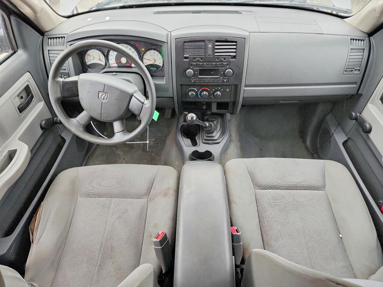 2006 Dodge Dakota Quad Gray vin: 1D7HE28K56S620688