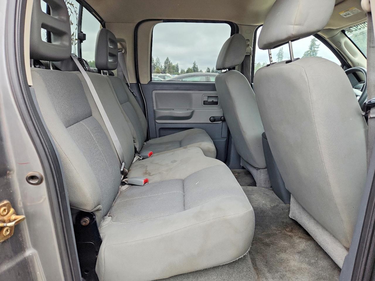 2006 Dodge Dakota Quad Gray vin: 1D7HE28K56S620688