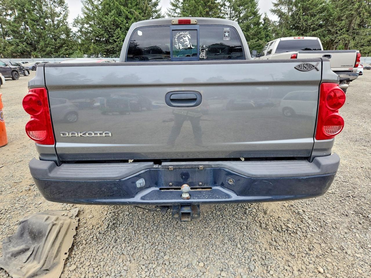 2006 Dodge Dakota Quad Gray vin: 1D7HE28K56S620688