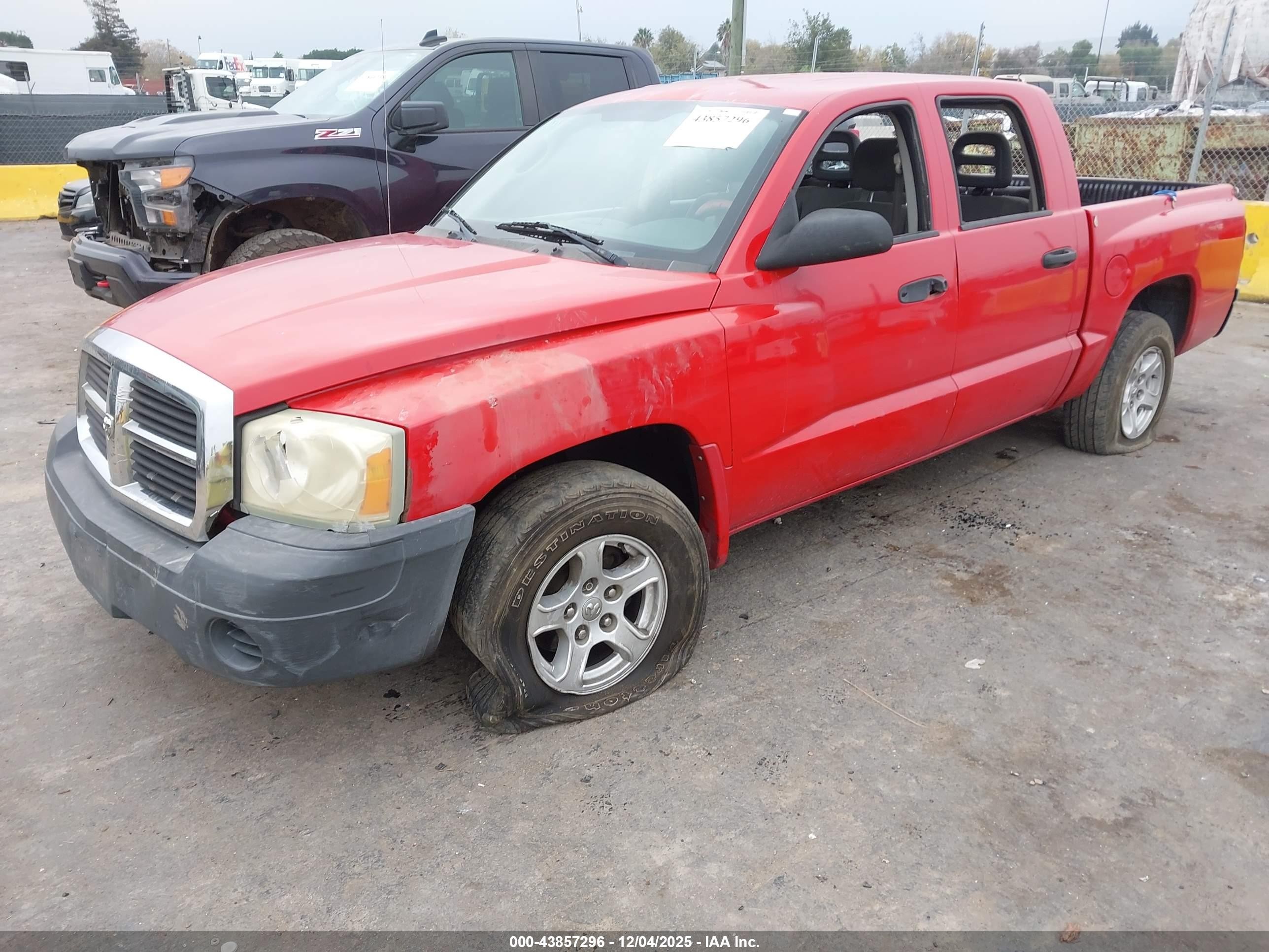 2006 Dodge Dakota St Red vin: 1D7HE28K56S686951