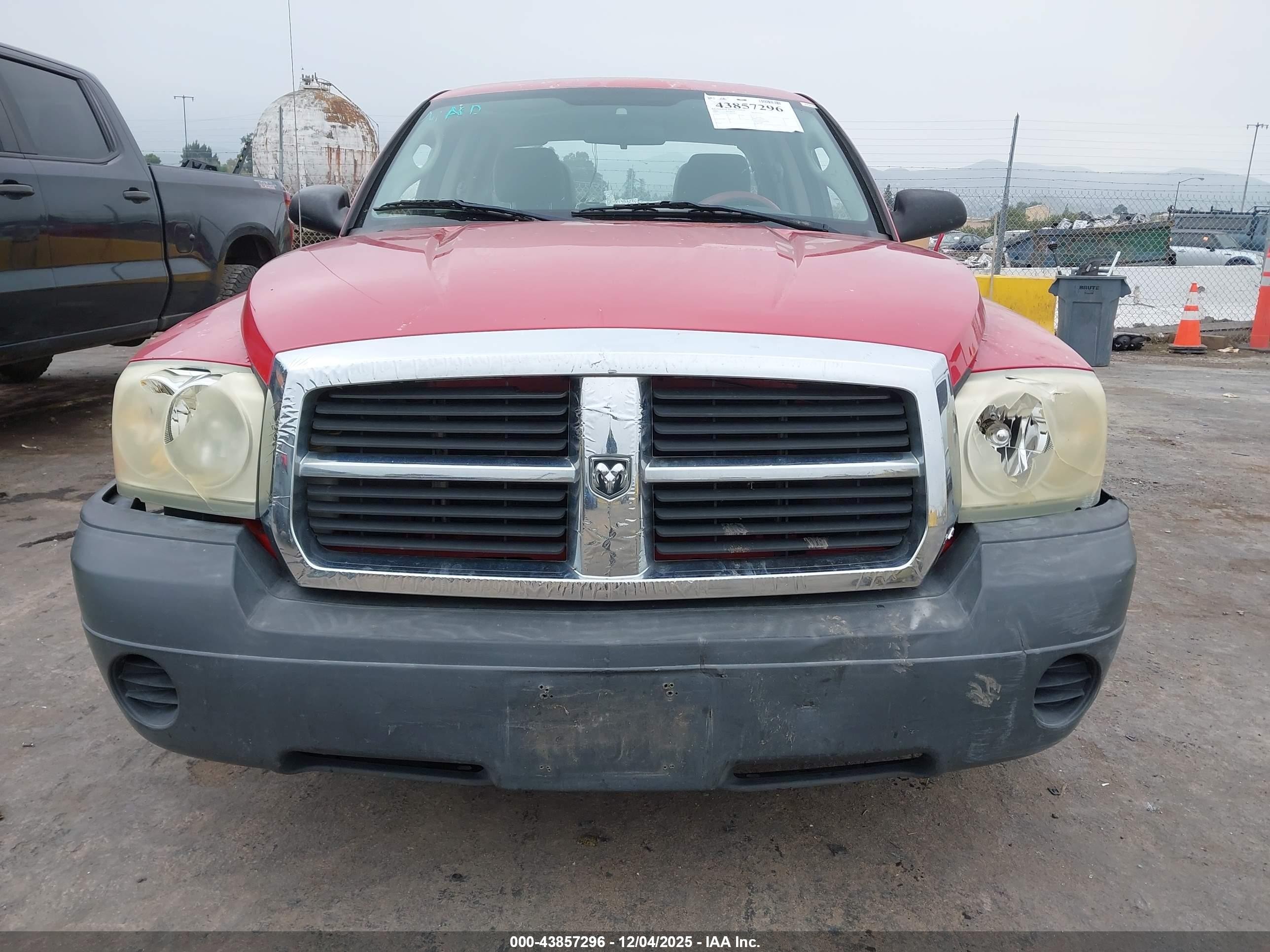 2006 Dodge Dakota St Red vin: 1D7HE28K56S686951