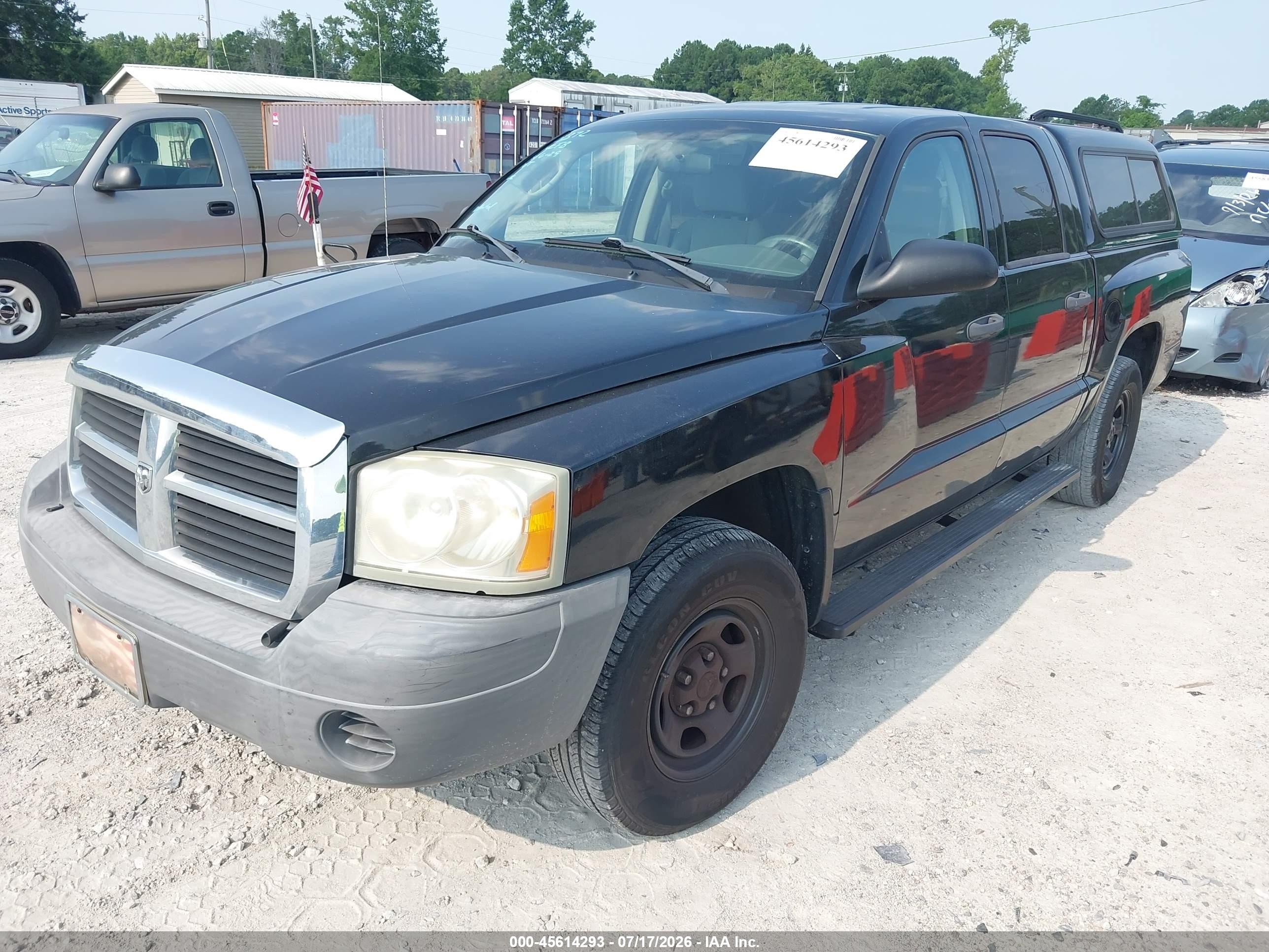 2007 Dodge Dakota St Черный vin: 1D7HE28K57S218669