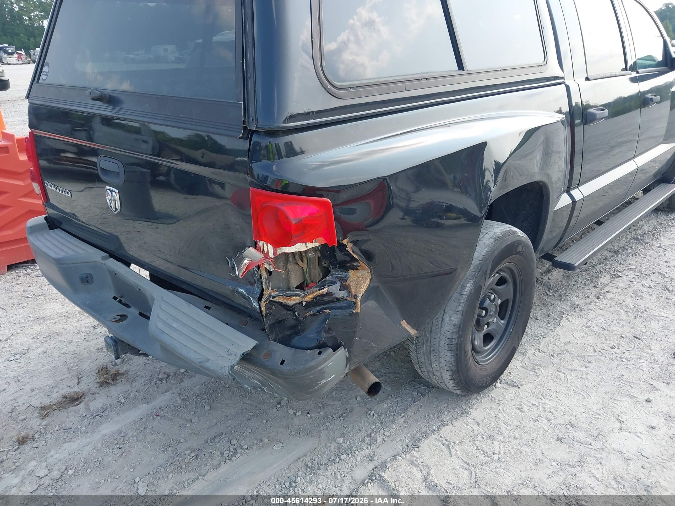 2007 Dodge Dakota St Черный vin: 1D7HE28K57S218669