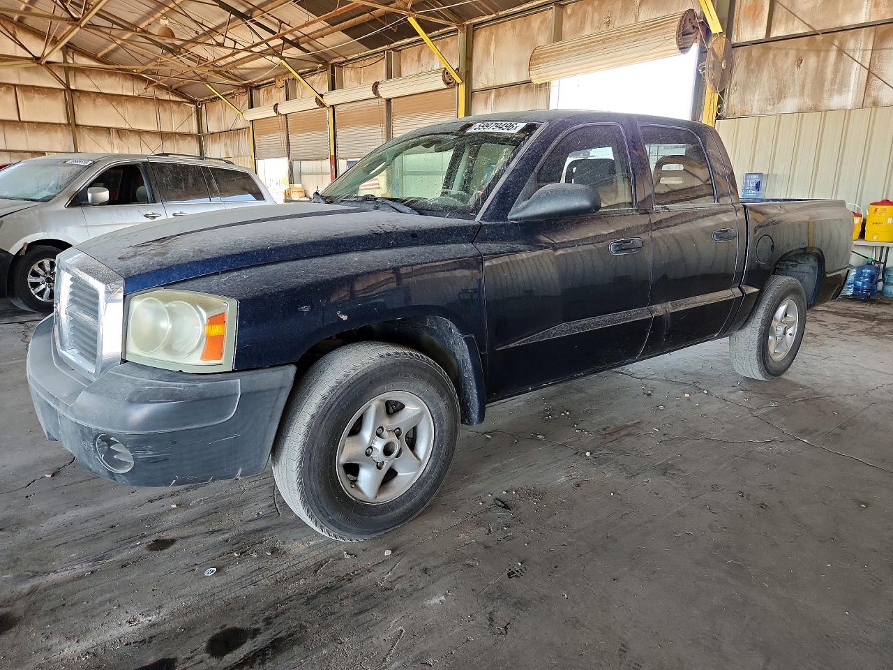 2005 Dodge Dakota Quad Blue vin: 1D7HE28K75S204348