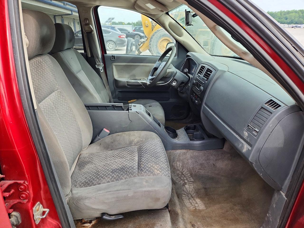 2007 Dodge Dakota Quad/st Burgundy vin: 1D7HE28K87S230279