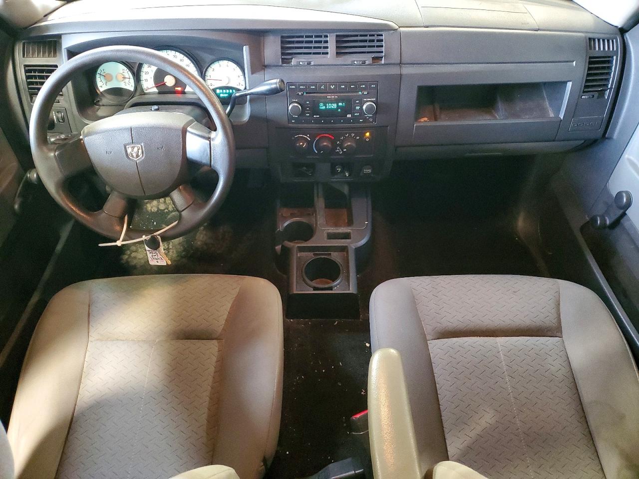 2008 Dodge Dakota Quad Черный vin: 1D7HE28K88S502265
