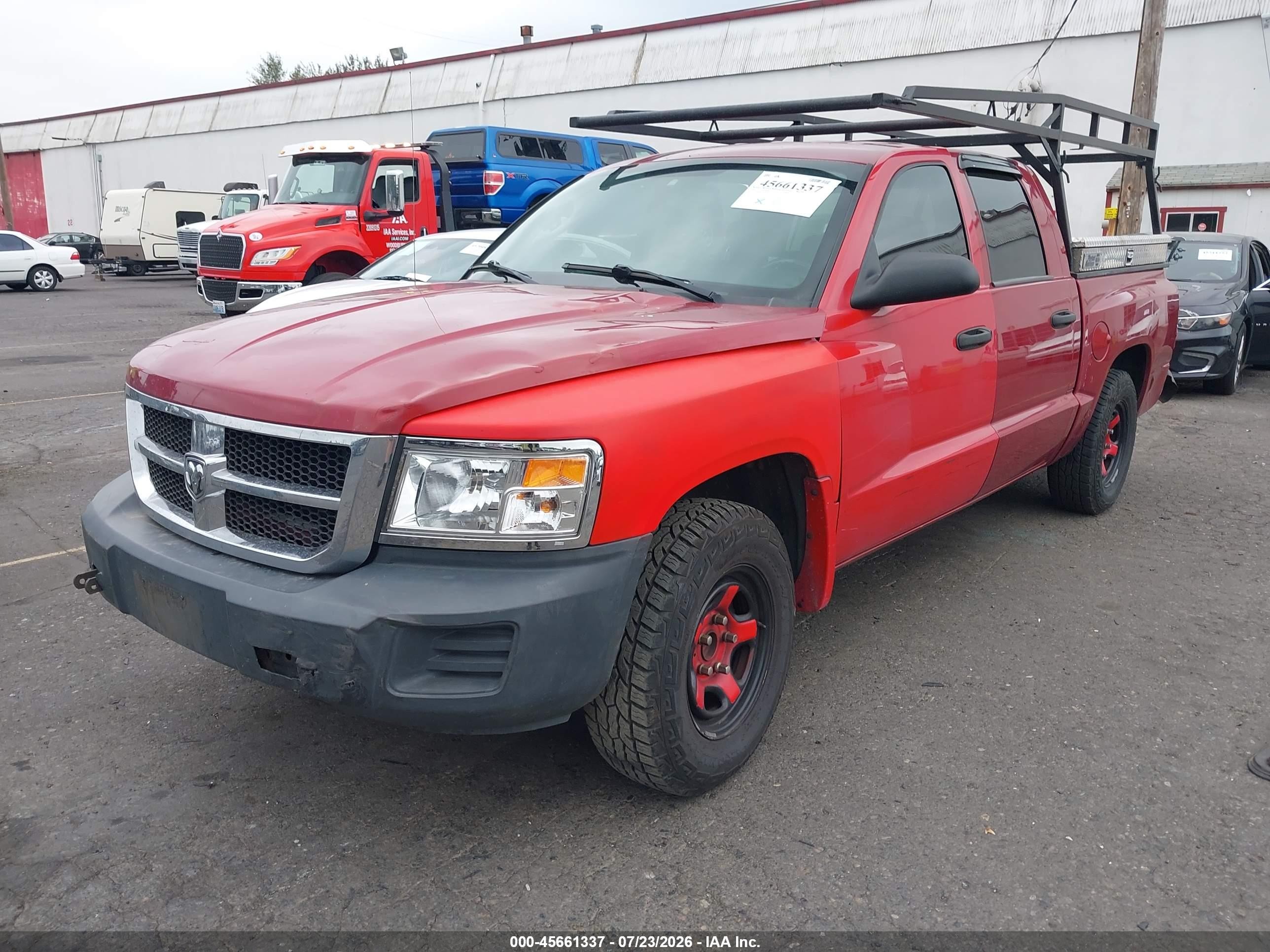 2008 Dodge Dakota St Красный vin: 1D7HE28KX8S507306