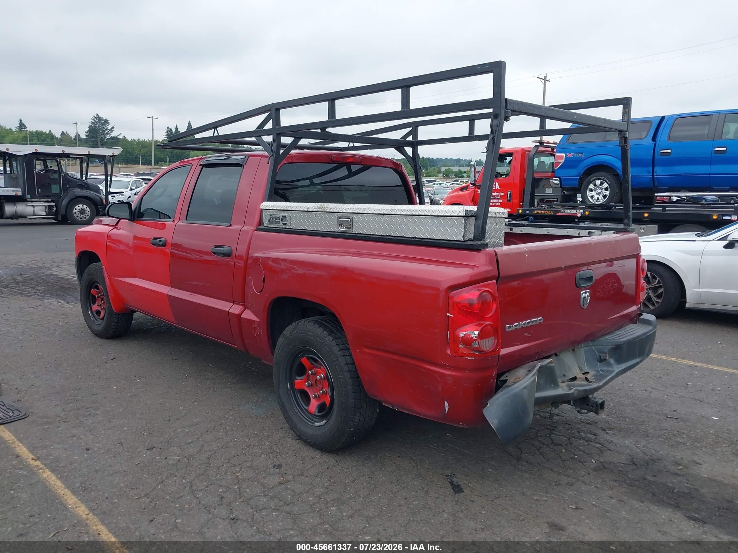 2008 Dodge Dakota St Красный vin: 1D7HE28KX8S507306