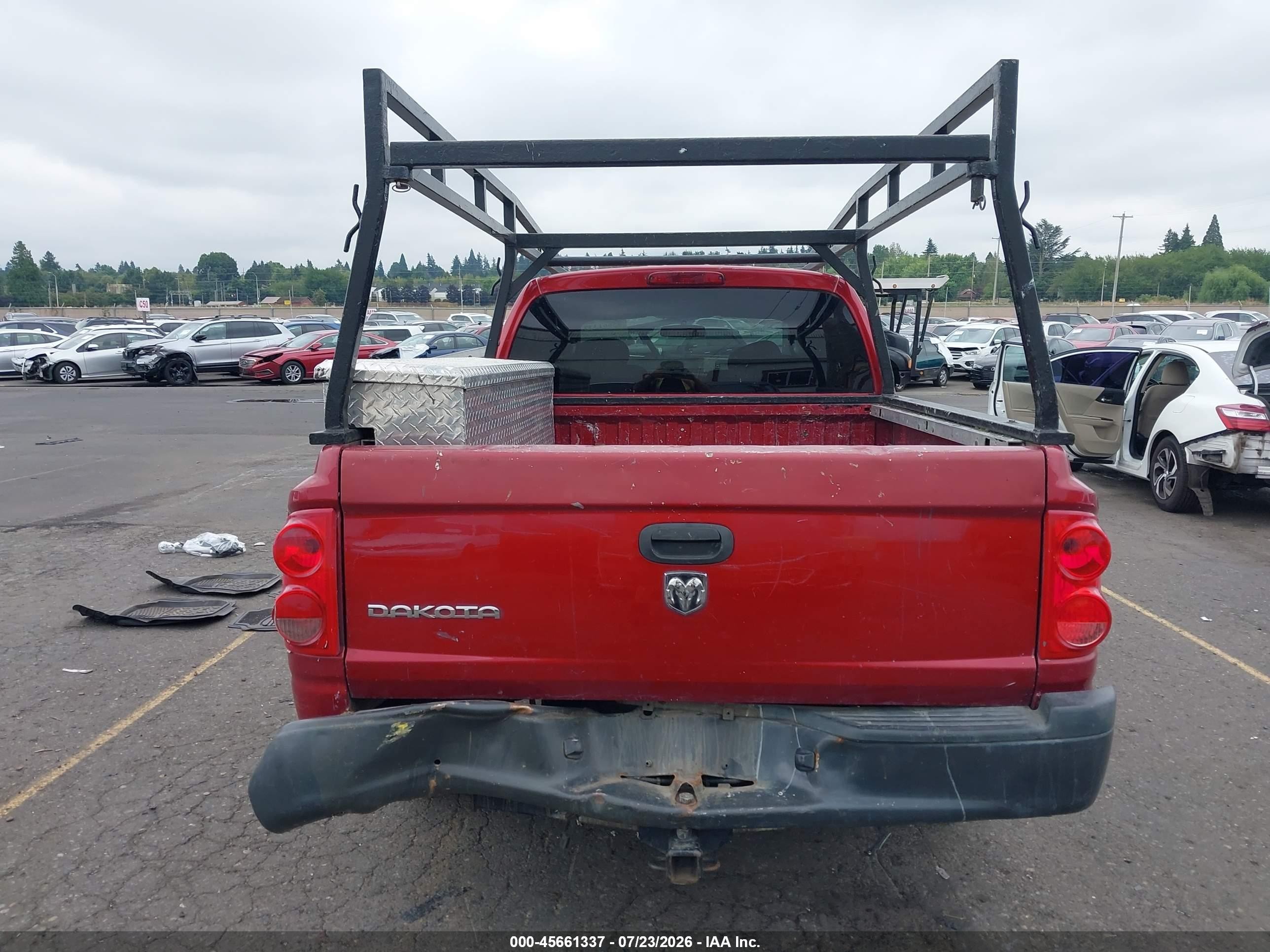 2008 Dodge Dakota St Красный vin: 1D7HE28KX8S507306