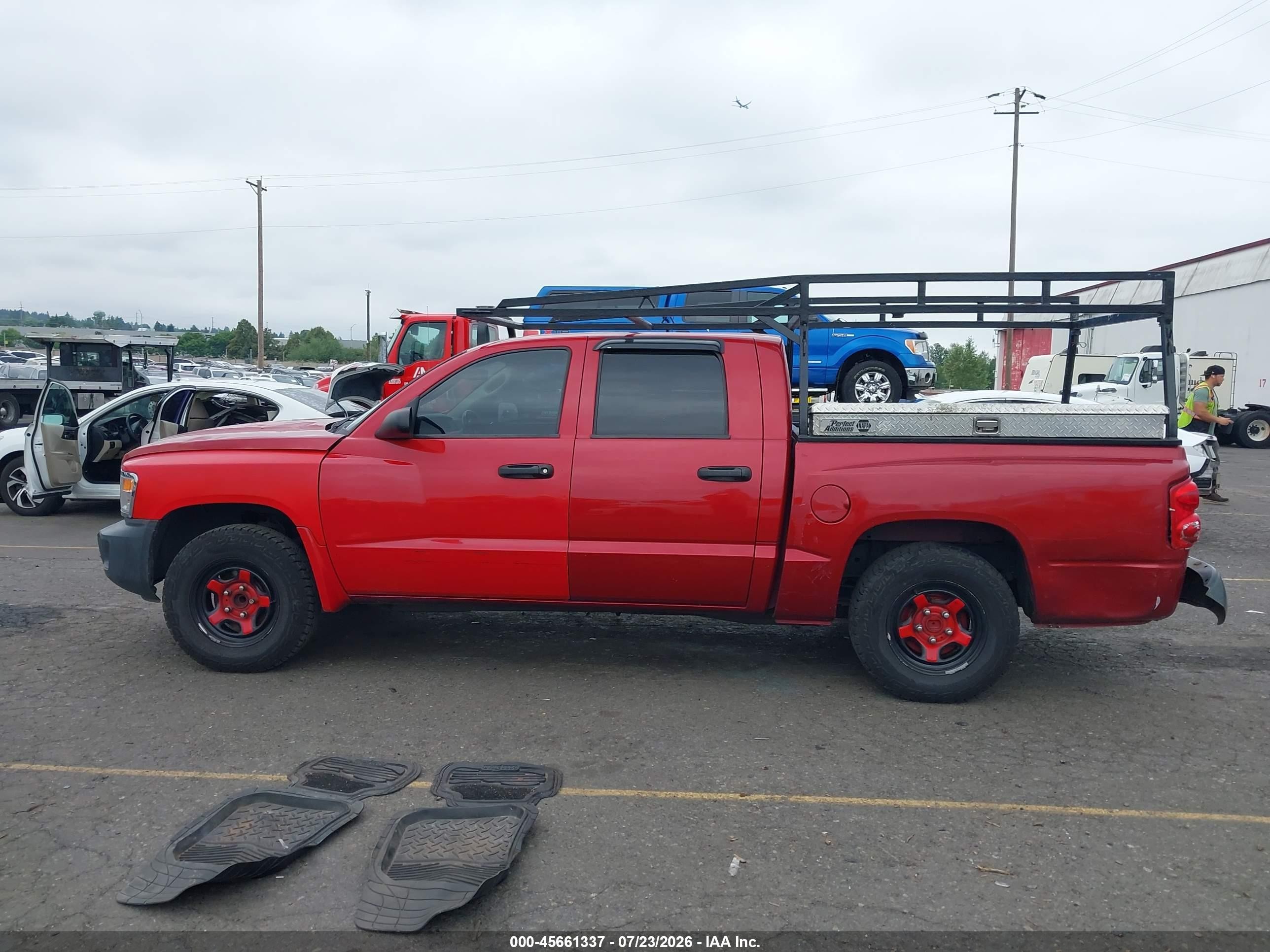 2008 Dodge Dakota St Красный vin: 1D7HE28KX8S507306