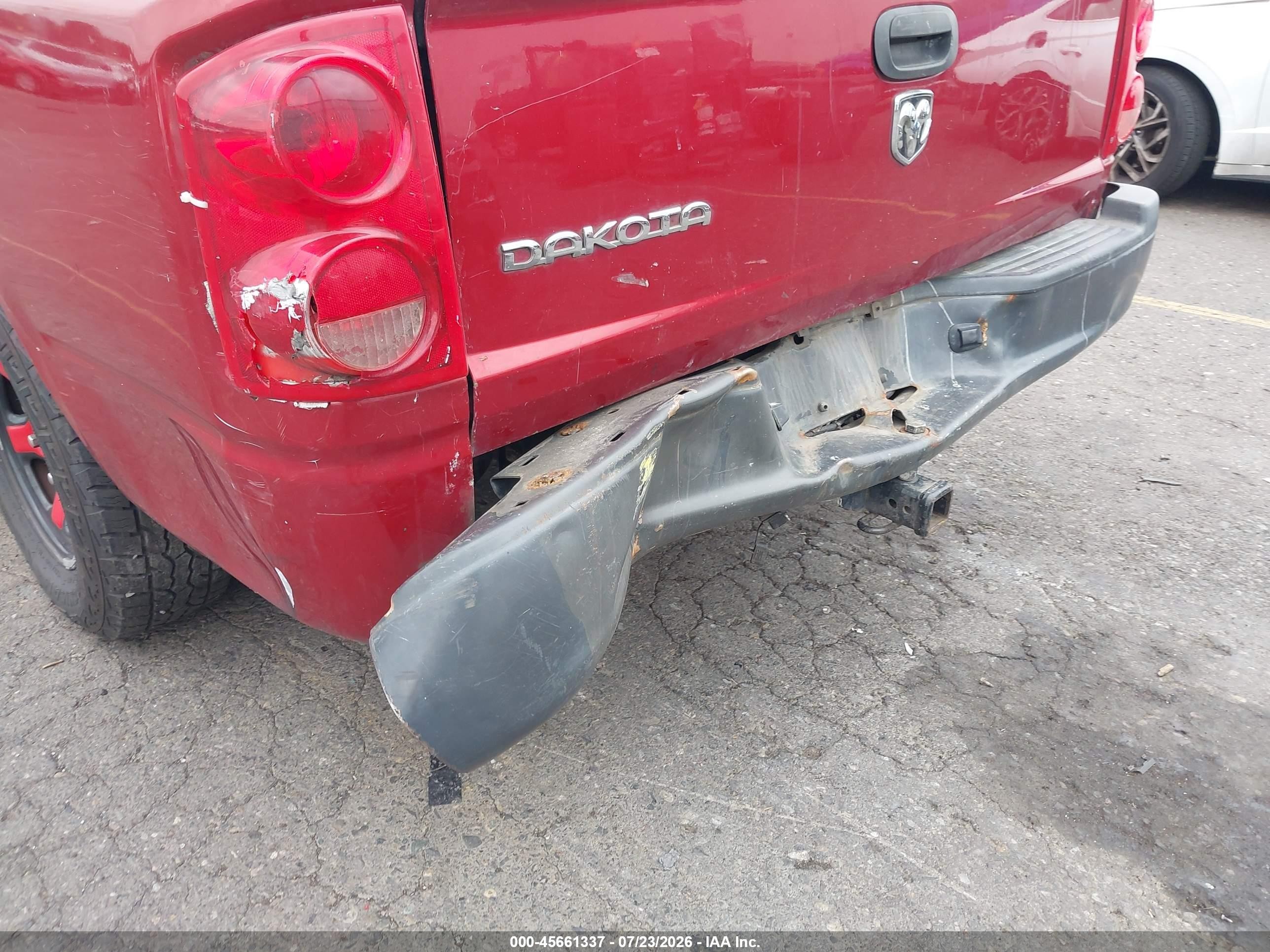 2008 Dodge Dakota St Красный vin: 1D7HE28KX8S507306