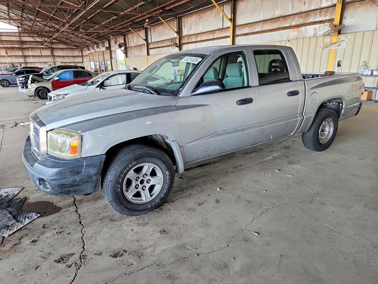 2006 Dodge Dakota Quad Silver vin: 1D7HE28N56S643673