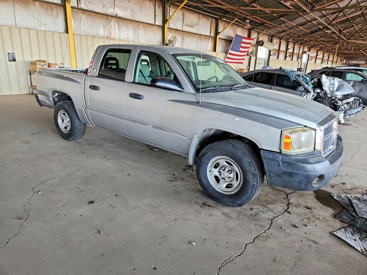 2006 Dodge Dakota Quad Silver vin: 1D7HE28N56S643673