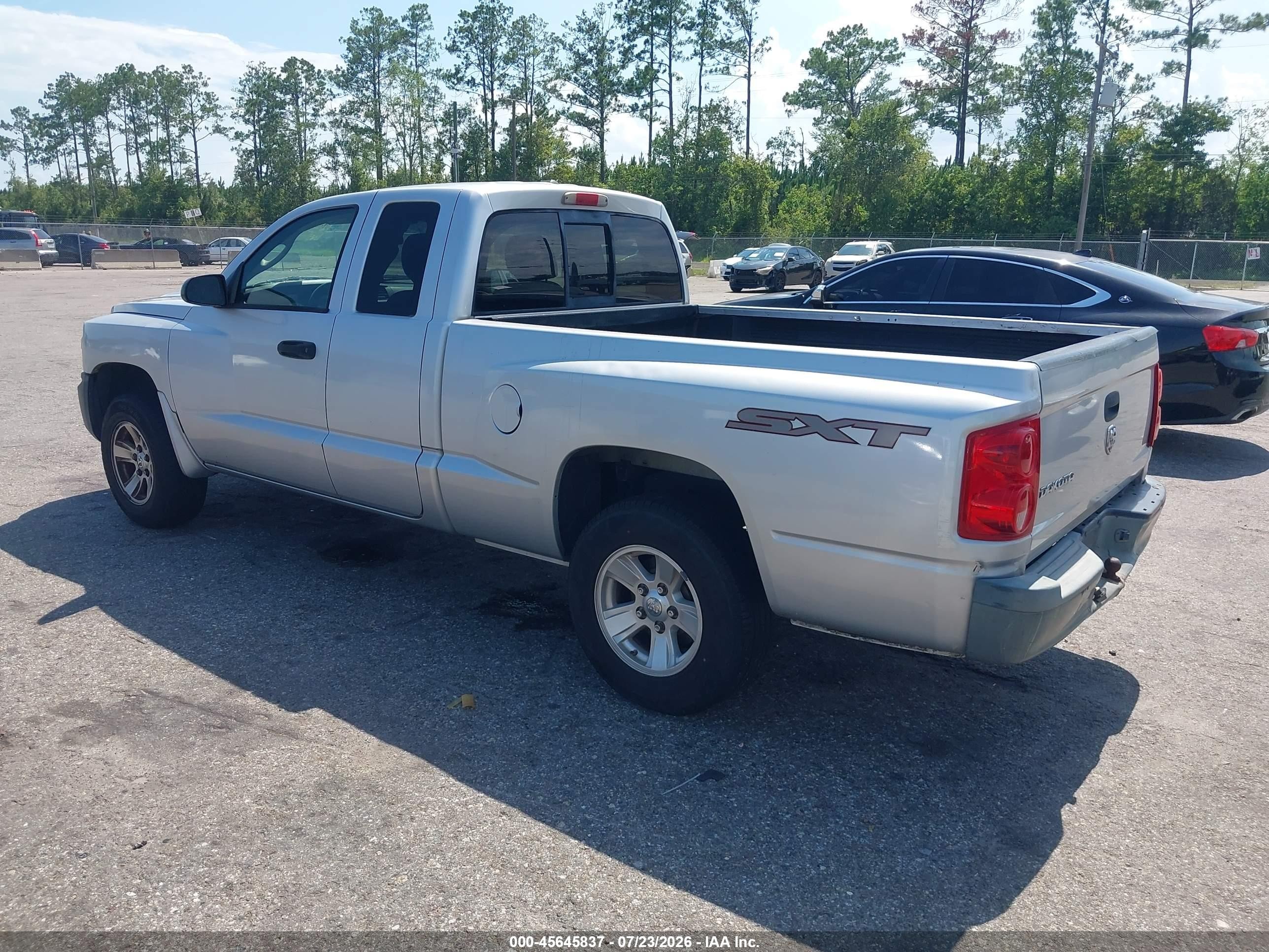 2008 Dodge Dakota Sxt/bighorn/lonestar Silver vin: 1D7HE32K48S531650