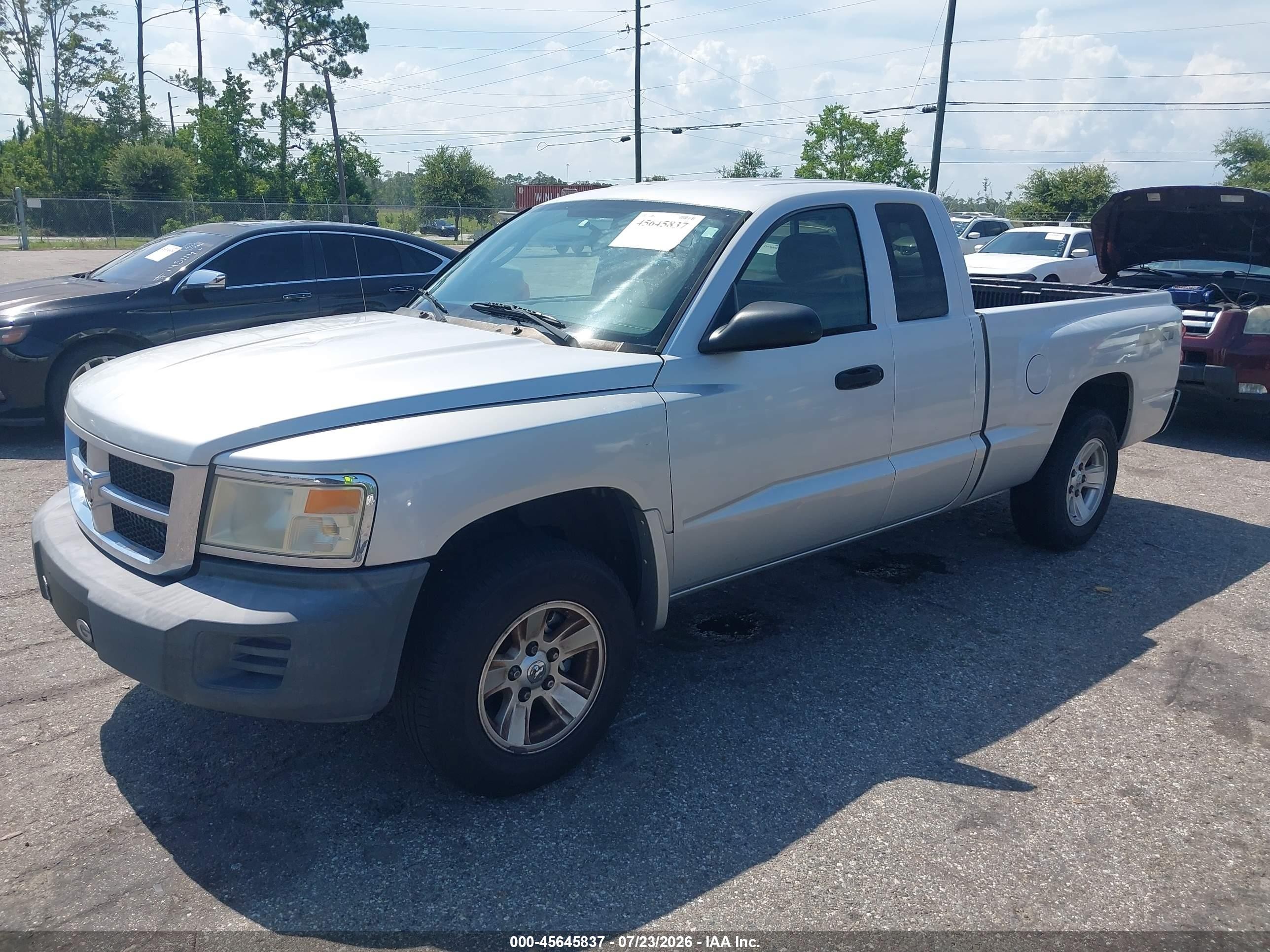 2008 Dodge Dakota Sxt/bighorn/lonestar Silver vin: 1D7HE32K48S531650