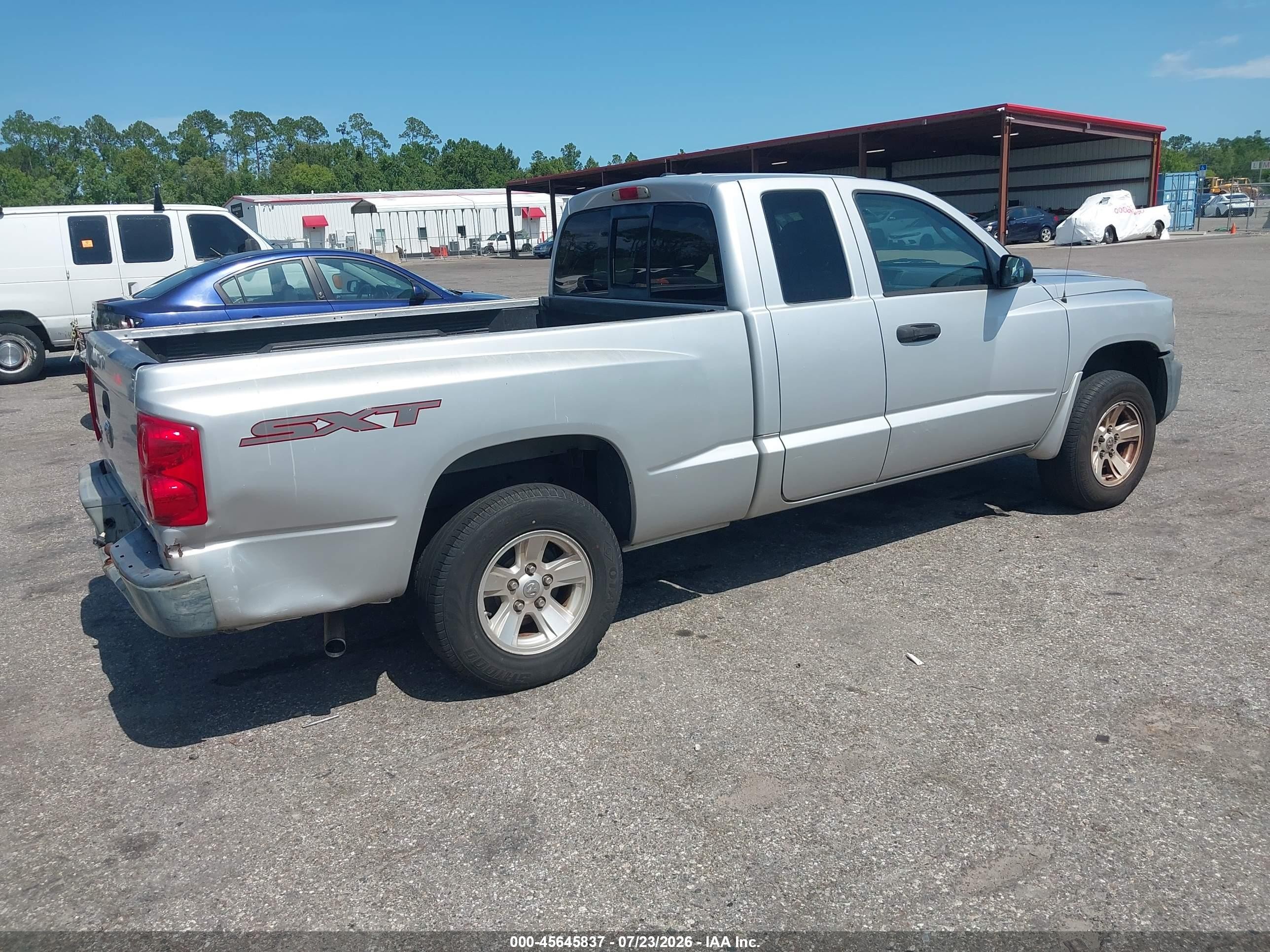 2008 Dodge Dakota Sxt/bighorn/lonestar Silver vin: 1D7HE32K48S531650