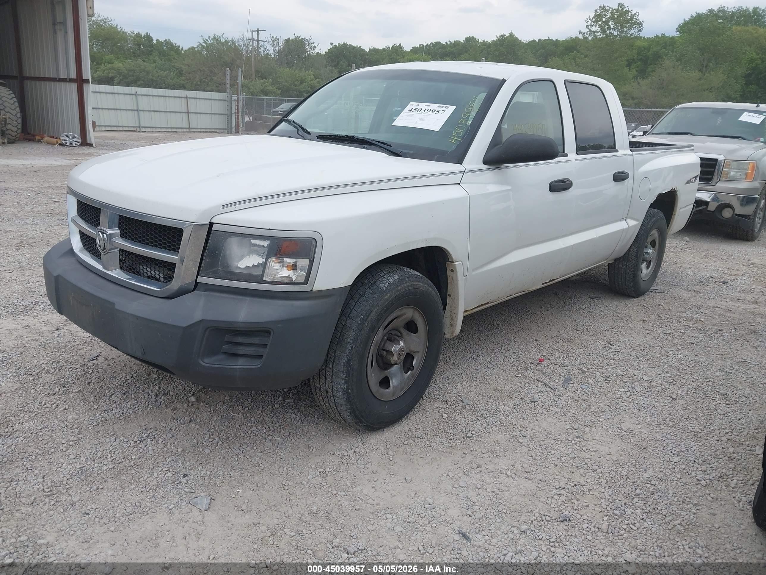 2008 Dodge Dakota Sxt/bighorn/lonestar Белый vin: 1D7HE38K28S561611
