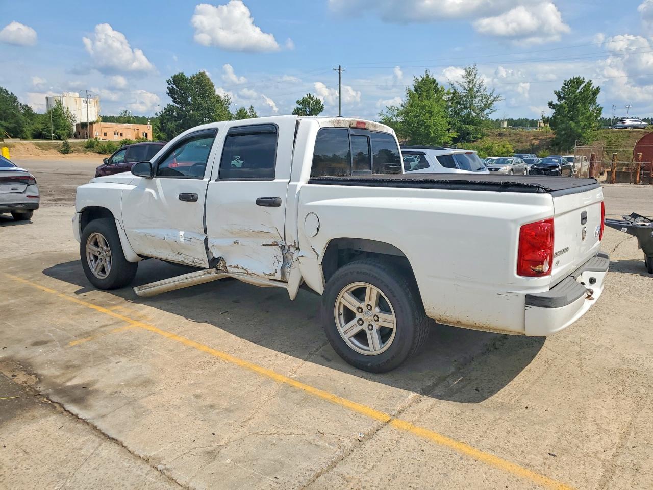 2008 Dodge Dakota Sxt White vin: 1D7HE38K38S610718