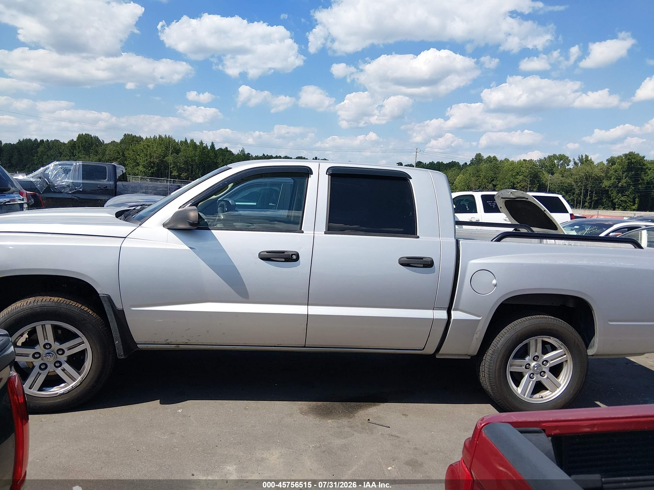 2008 Dodge Dakota Sxt/bighorn/lonestar Silver vin: 1D7HE38K68S578797