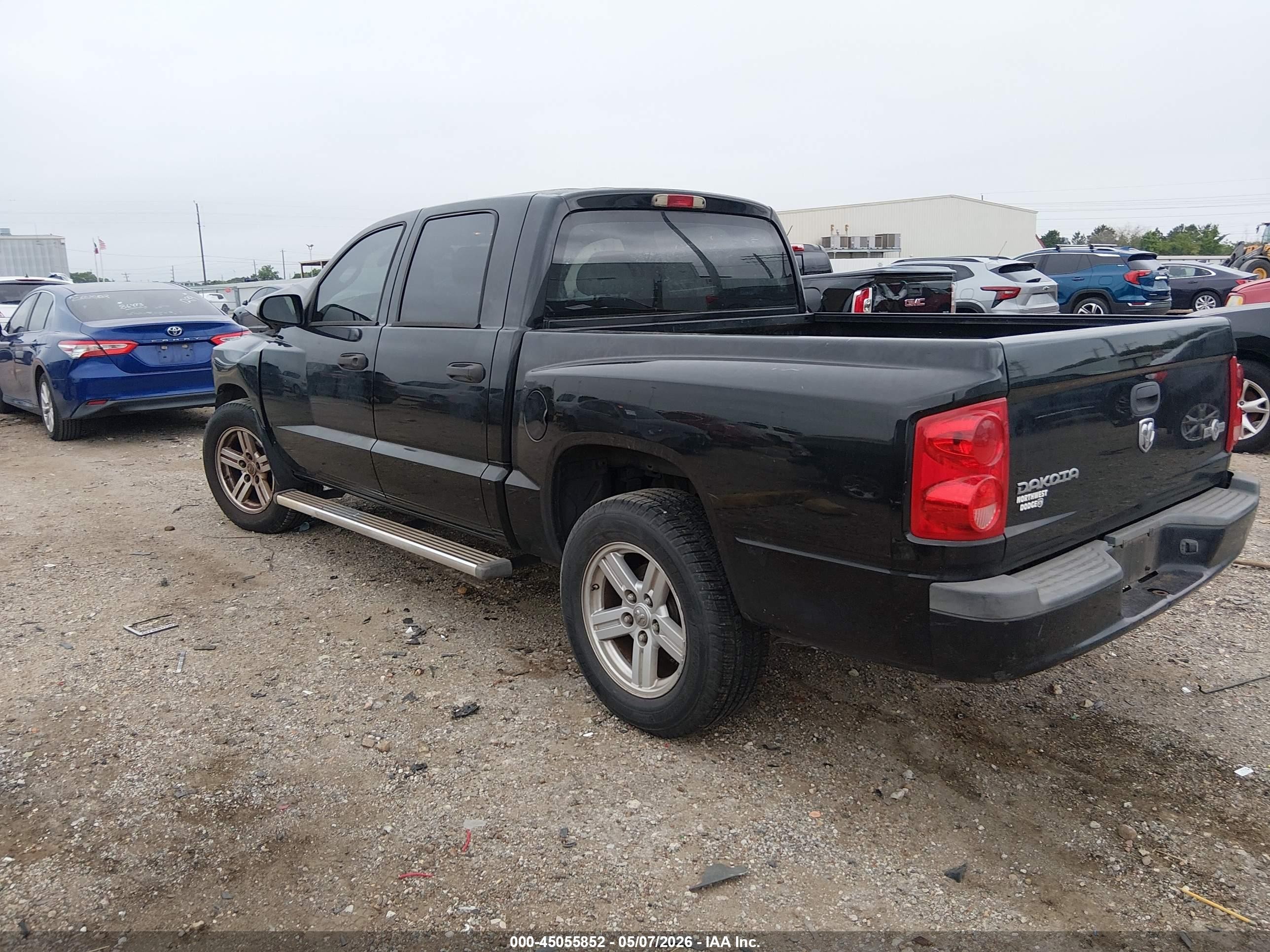 2008 Dodge Dakota Sxt/bighorn/lonestar Black vin: 1D7HE38K88S631211