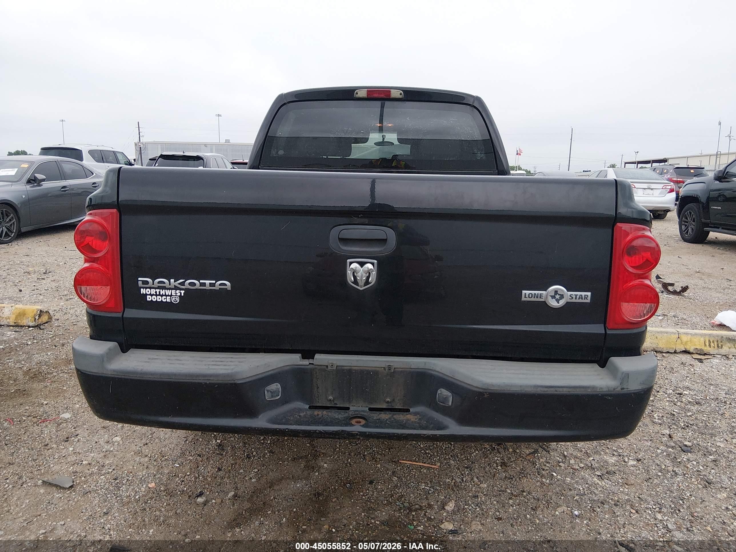 2008 Dodge Dakota Sxt/bighorn/lonestar Black vin: 1D7HE38K88S631211