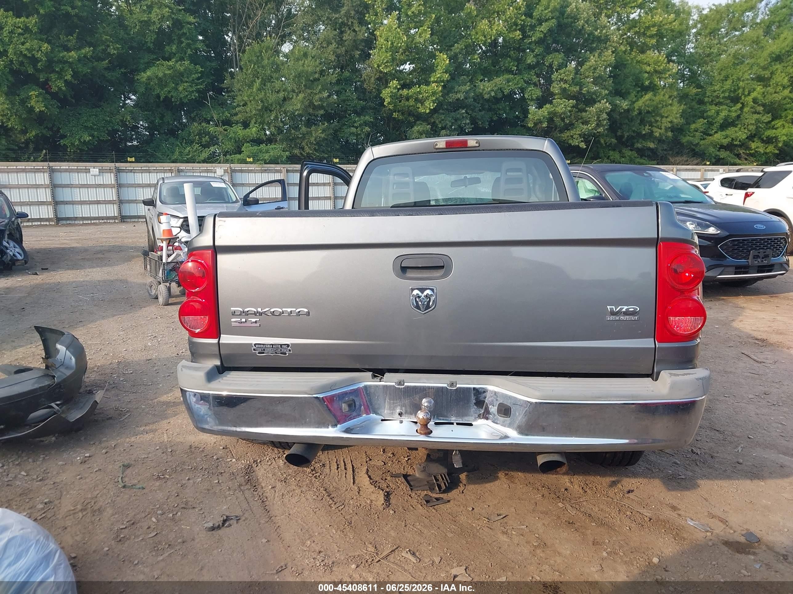2006 Dodge Dakota Slt Gray vin: 1D7HE42J76S653865