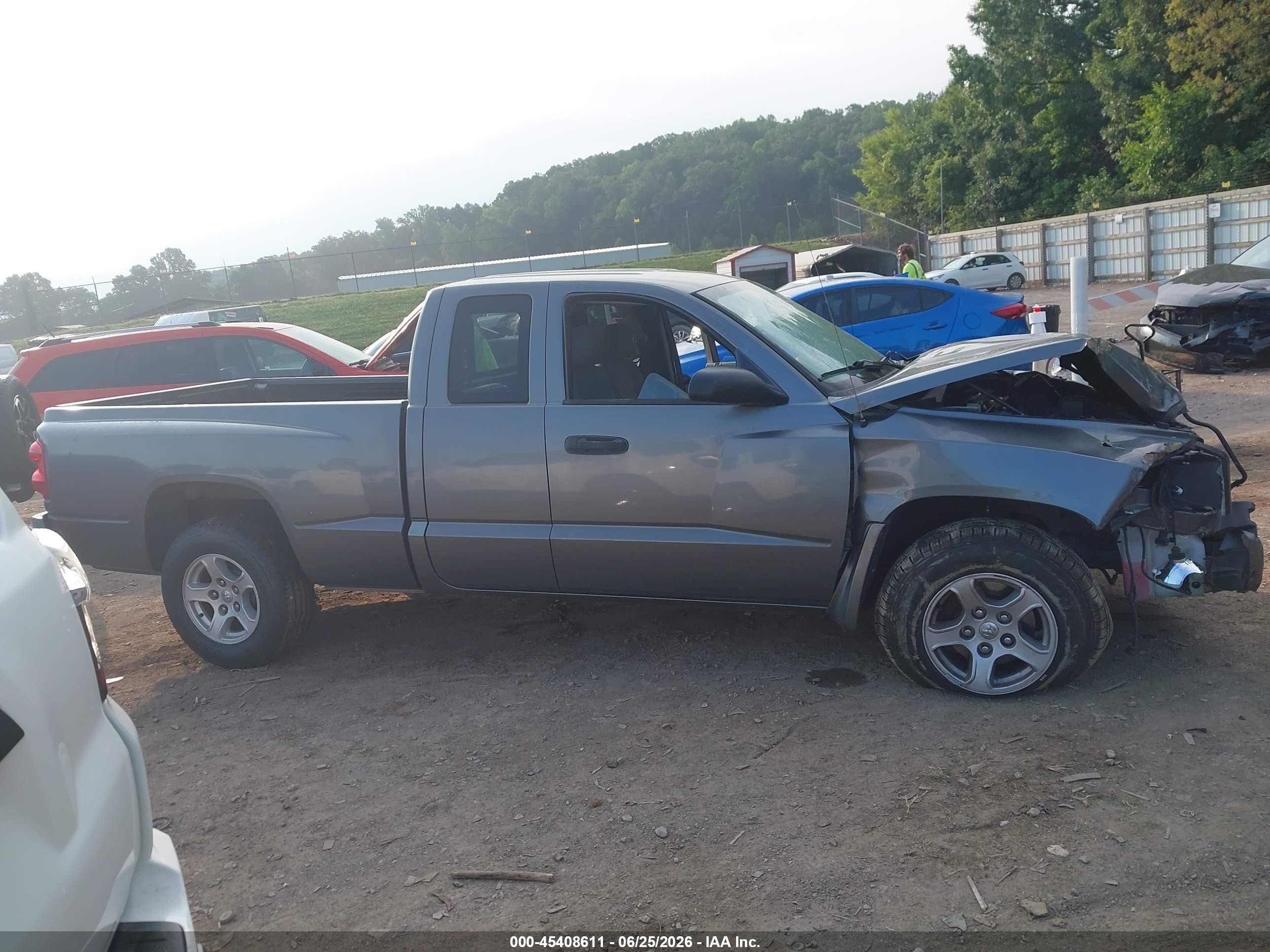 2006 Dodge Dakota Slt Gray vin: 1D7HE42J76S653865