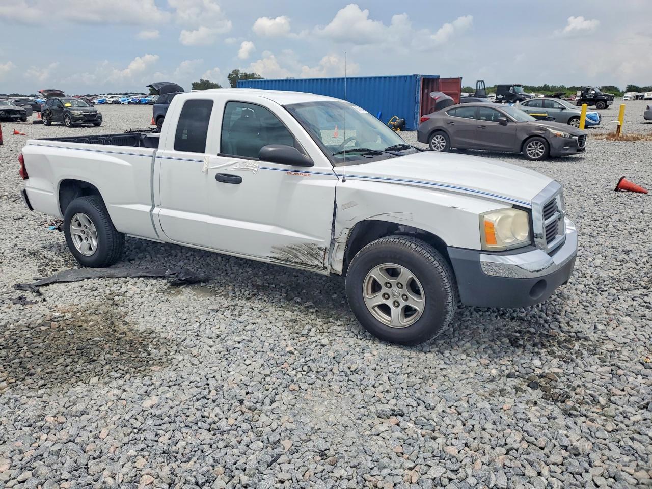 2005 Dodge Dakota Slt White vin: 1D7HE42K25S187320