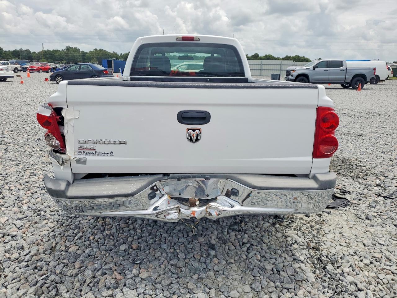 2005 Dodge Dakota Slt White vin: 1D7HE42K25S187320