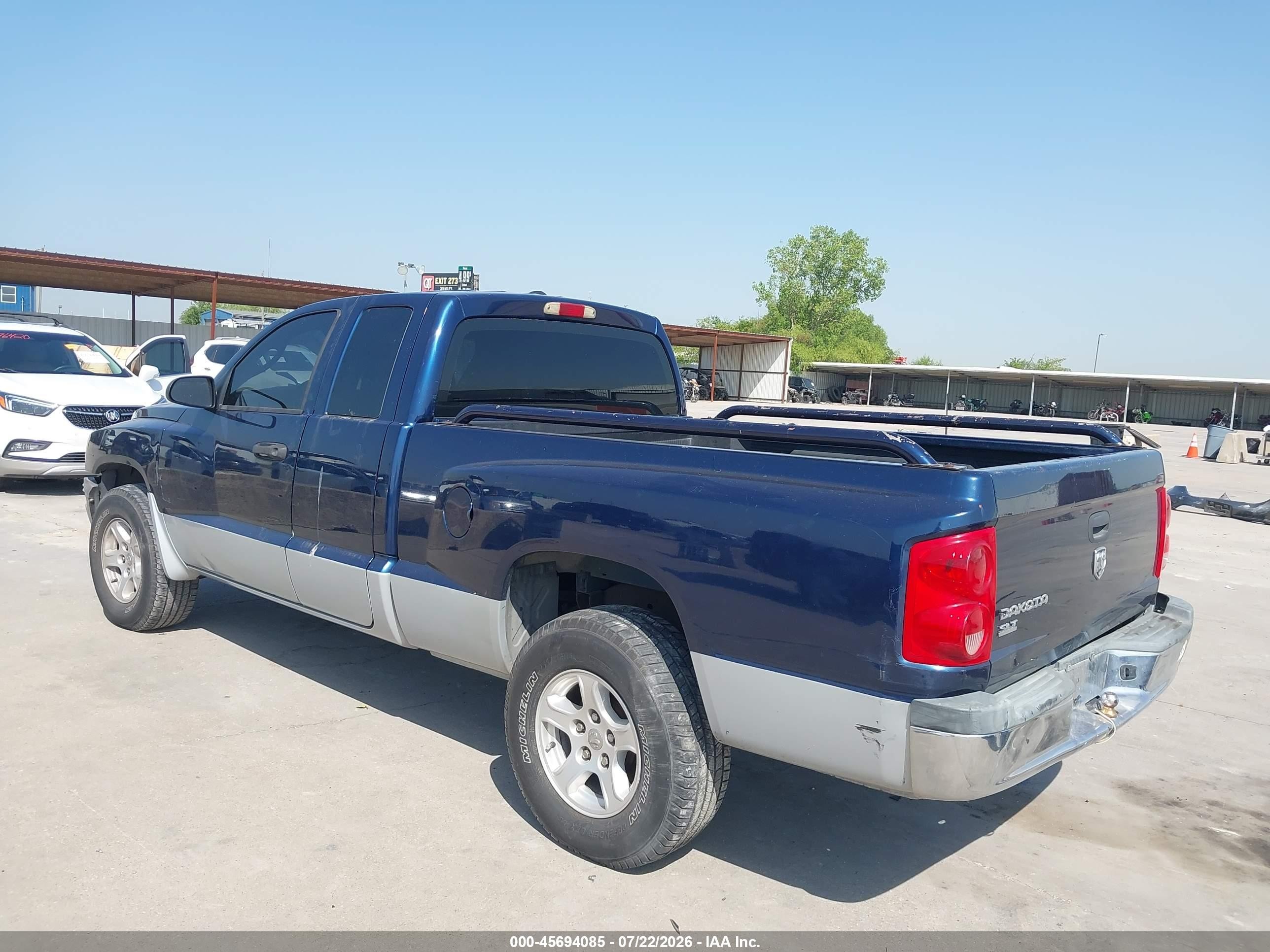 2006 Dodge Dakota Slt Blue vin: 1D7HE42K36S717957