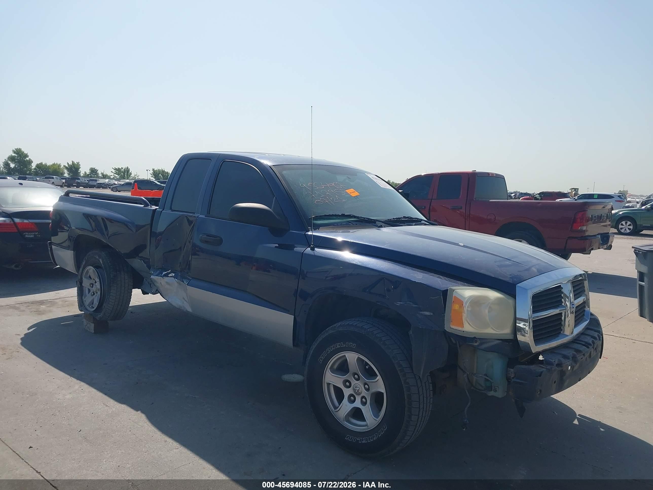 2006 Dodge Dakota Slt Blue vin: 1D7HE42K36S717957