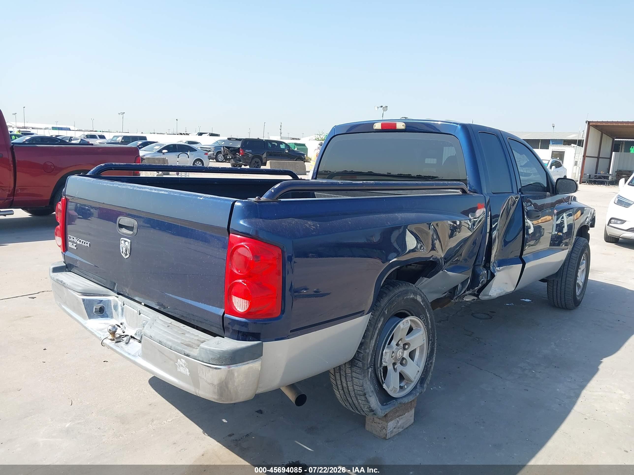 2006 Dodge Dakota Slt Blue vin: 1D7HE42K36S717957