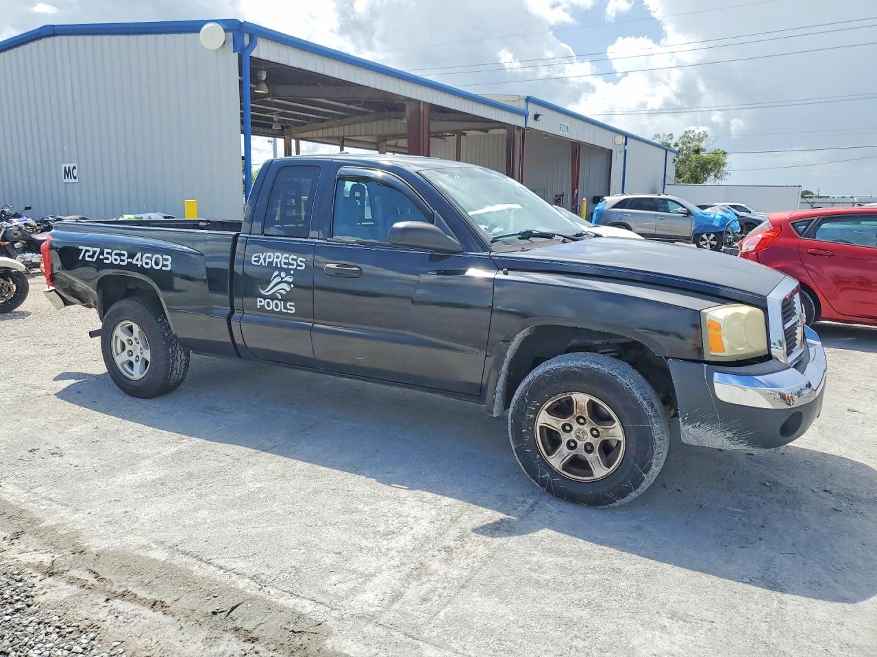 2005 Dodge Dakota Slt Черный vin: 1D7HE42K45S214906