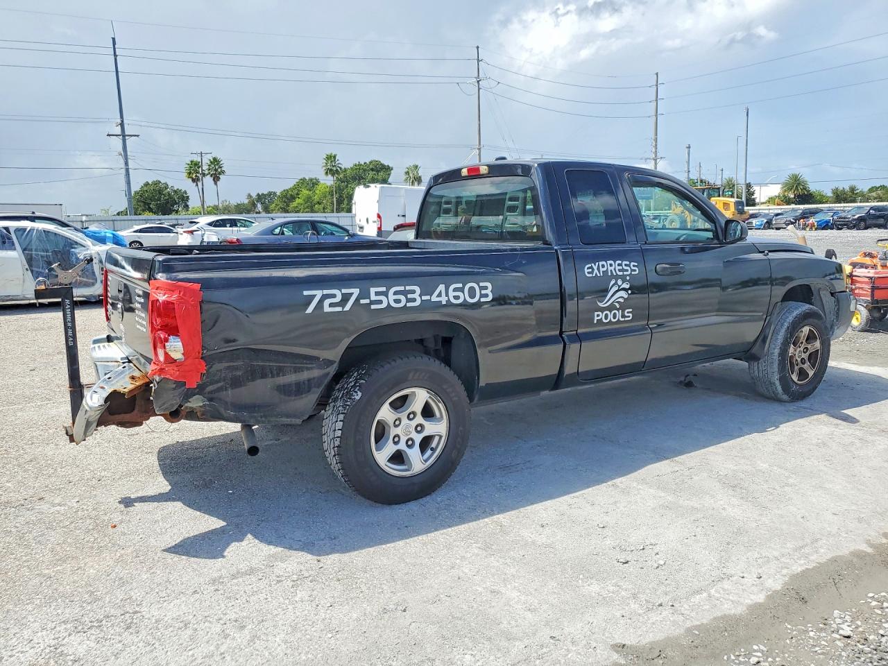 2005 Dodge Dakota Slt Черный vin: 1D7HE42K45S214906