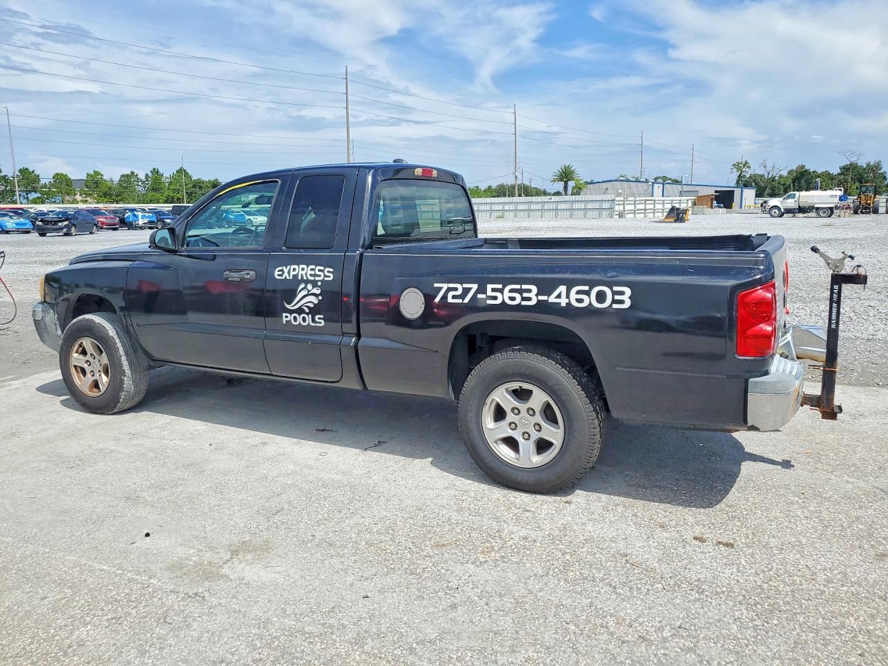 2005 Dodge Dakota Slt Черный vin: 1D7HE42K45S214906