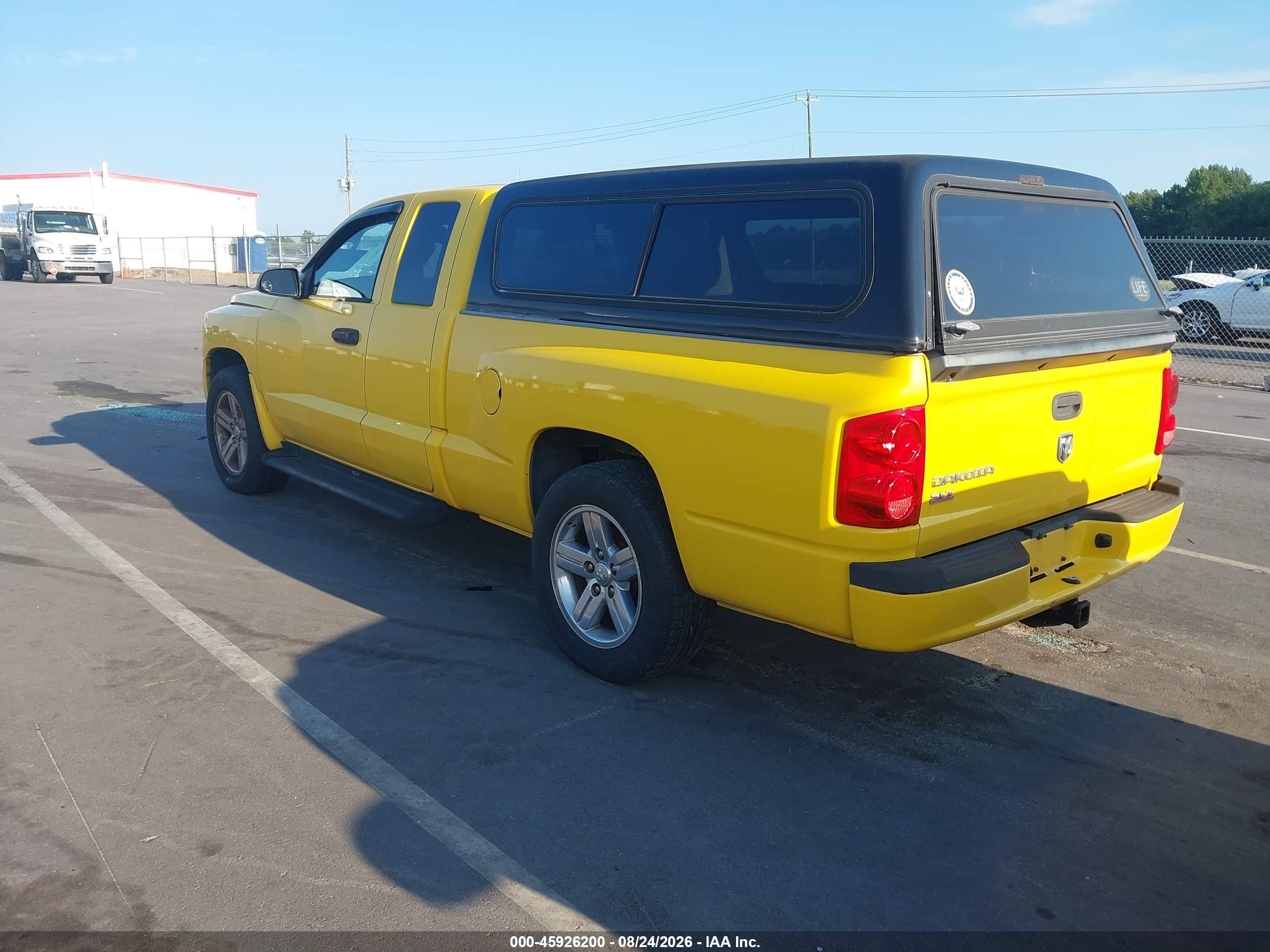 2008 Dodge Dakota Slt Yellow vin: 1D7HE42K58S514300