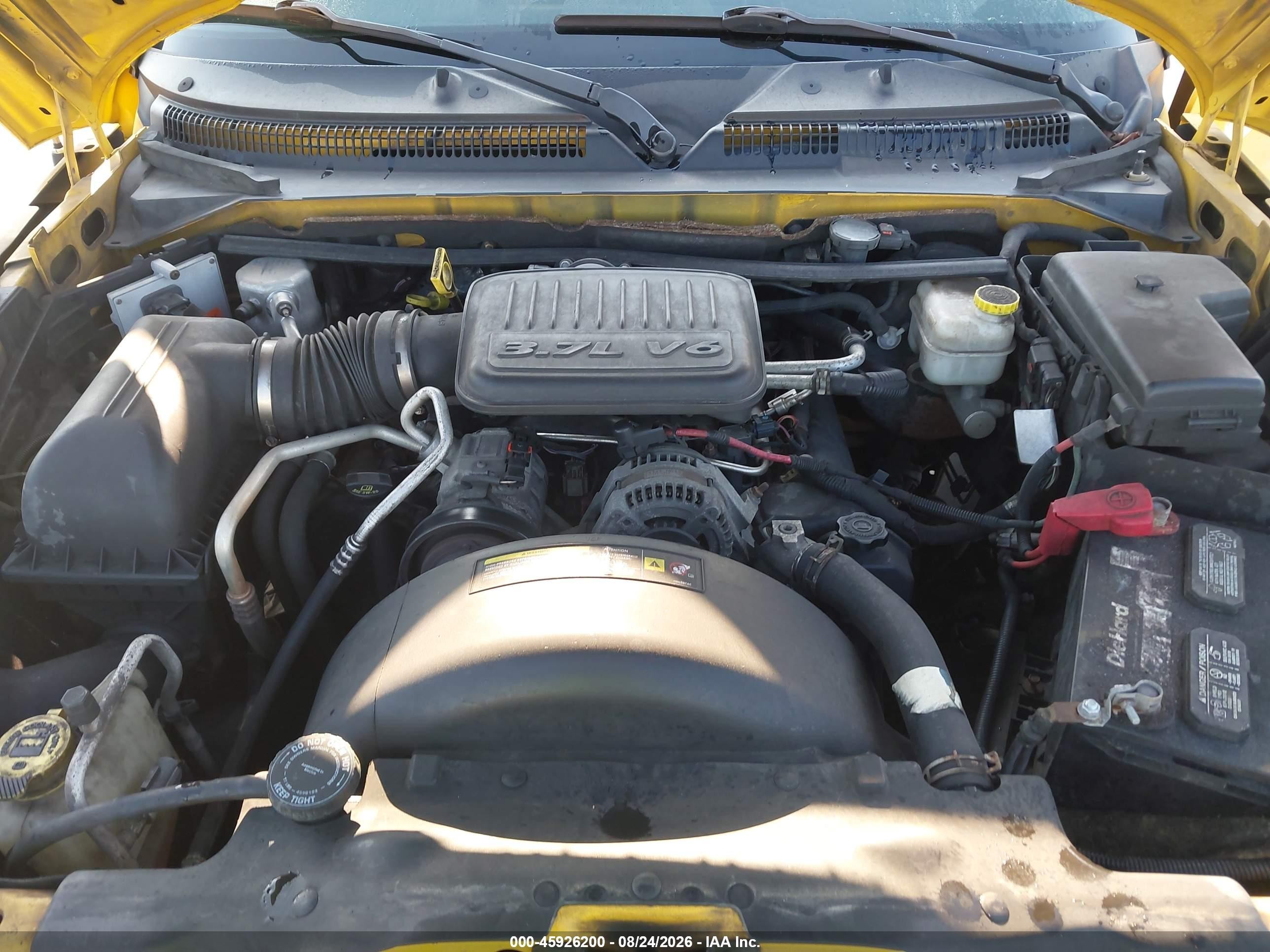 2008 Dodge Dakota Slt Yellow vin: 1D7HE42K58S514300