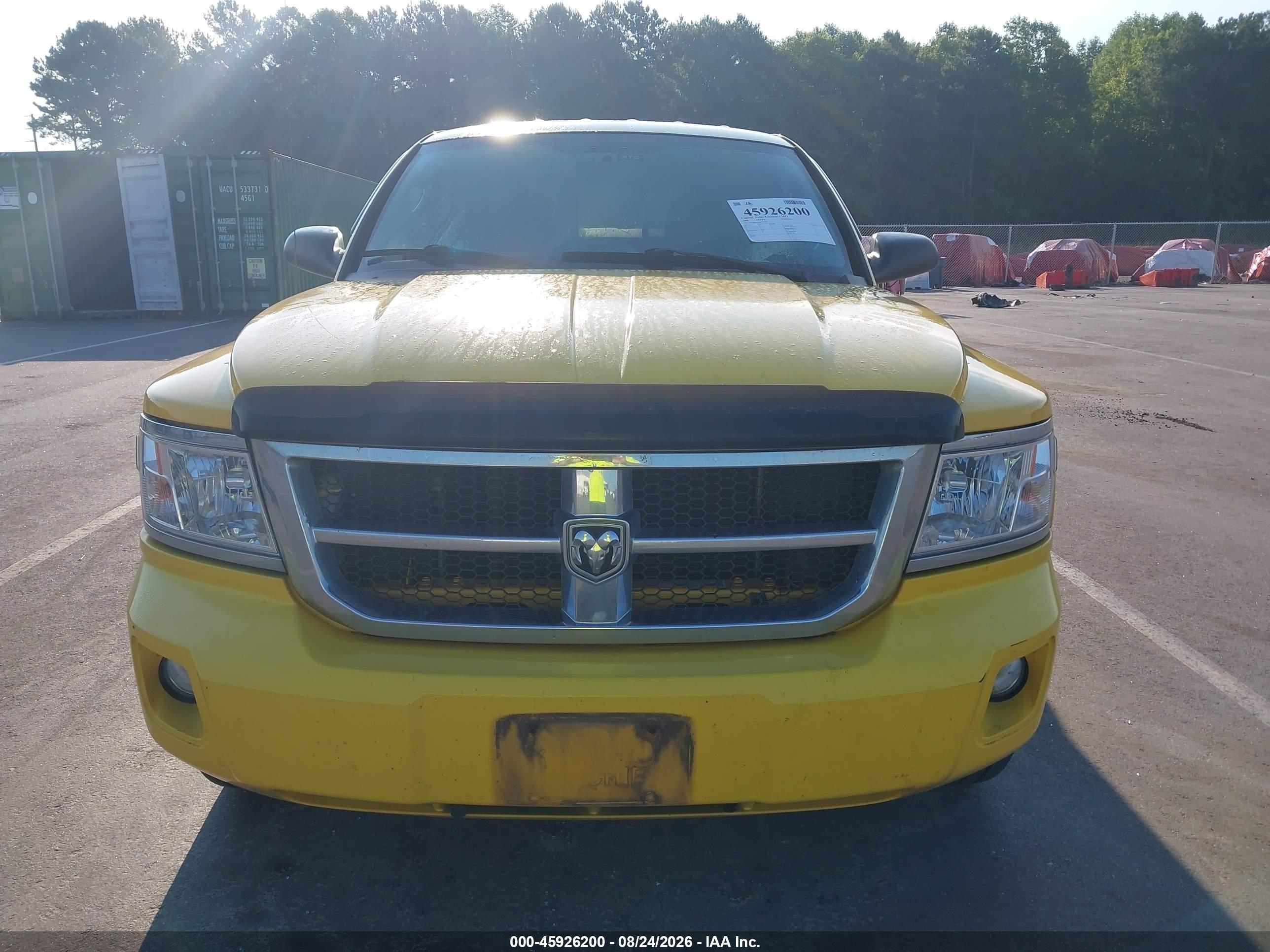 2008 Dodge Dakota Slt Yellow vin: 1D7HE42K58S514300