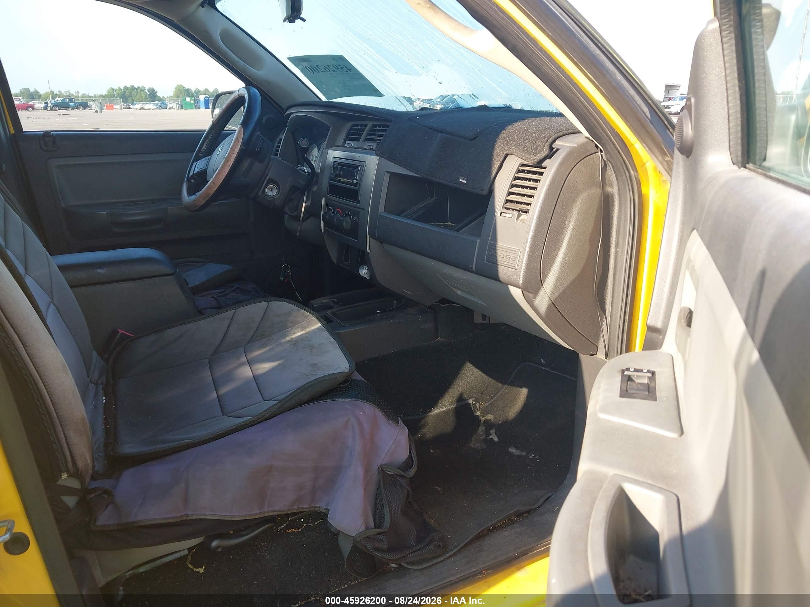 2008 Dodge Dakota Slt Yellow vin: 1D7HE42K58S514300