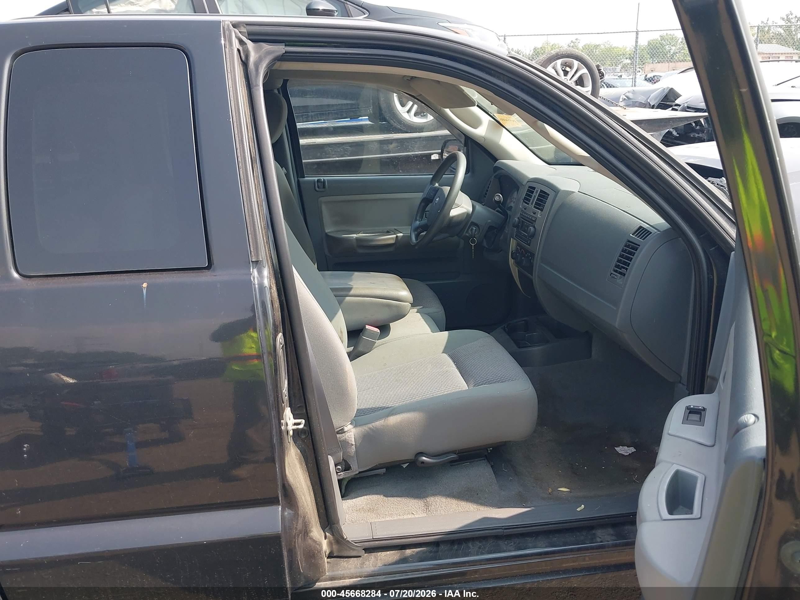 2007 Dodge Dakota Slt Черный vin: 1D7HE42K67S162018