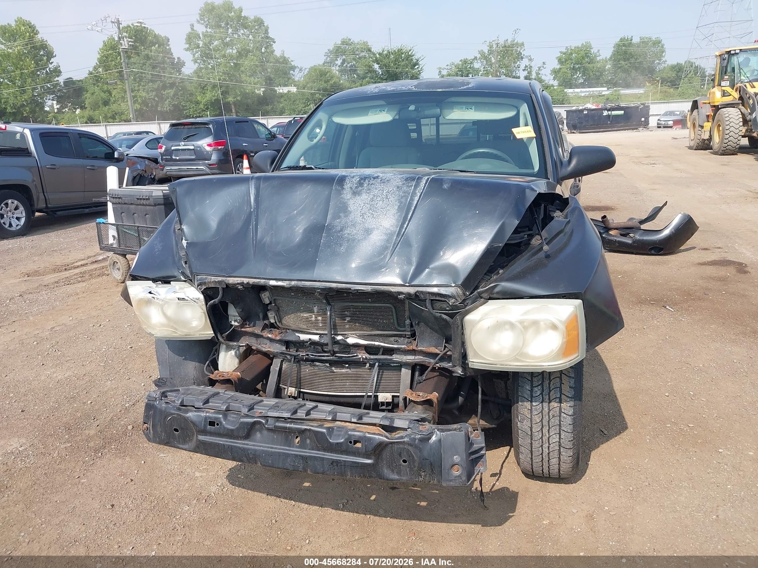 2007 Dodge Dakota Slt Черный vin: 1D7HE42K67S162018