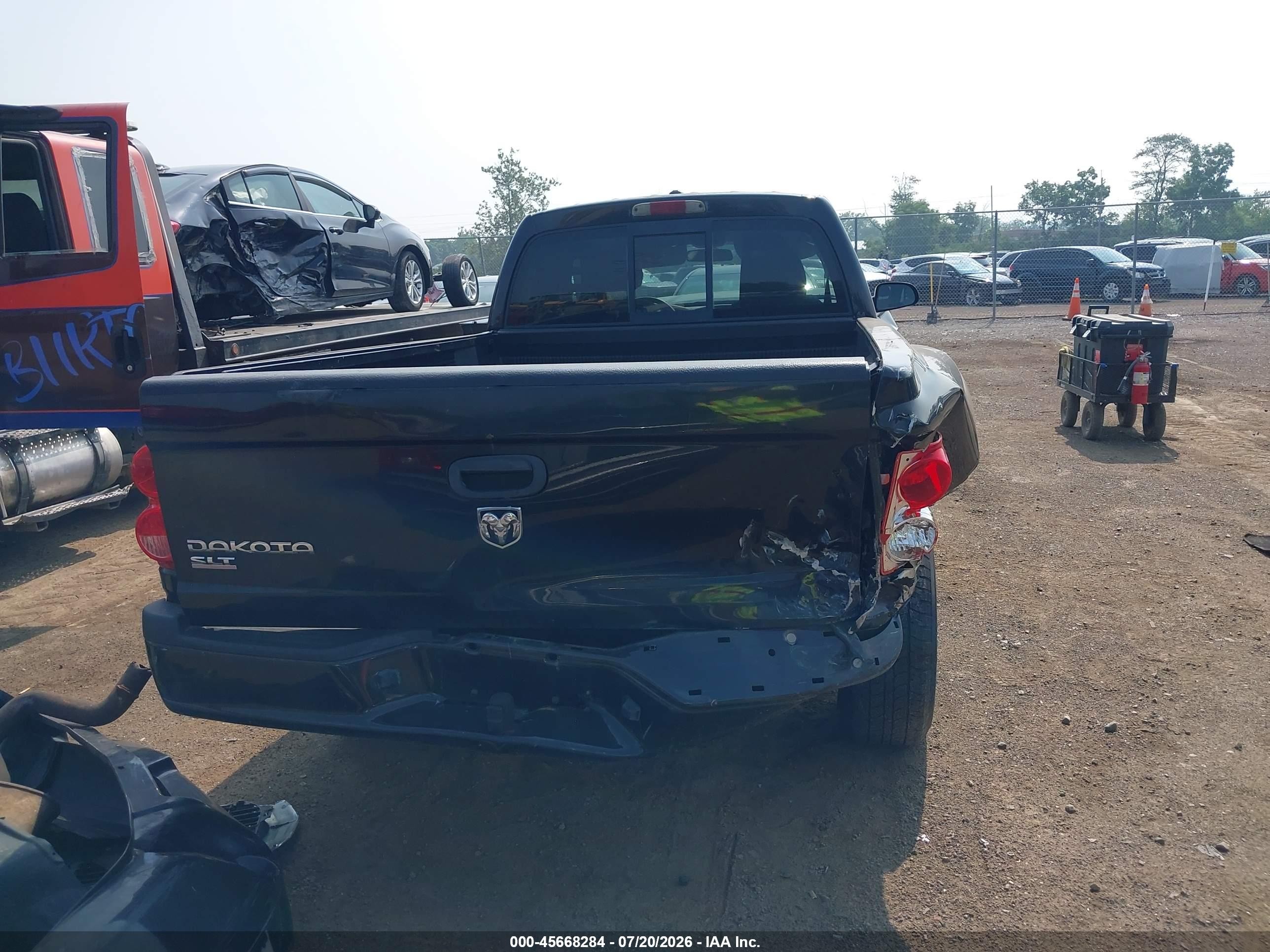 2007 Dodge Dakota Slt Черный vin: 1D7HE42K67S162018