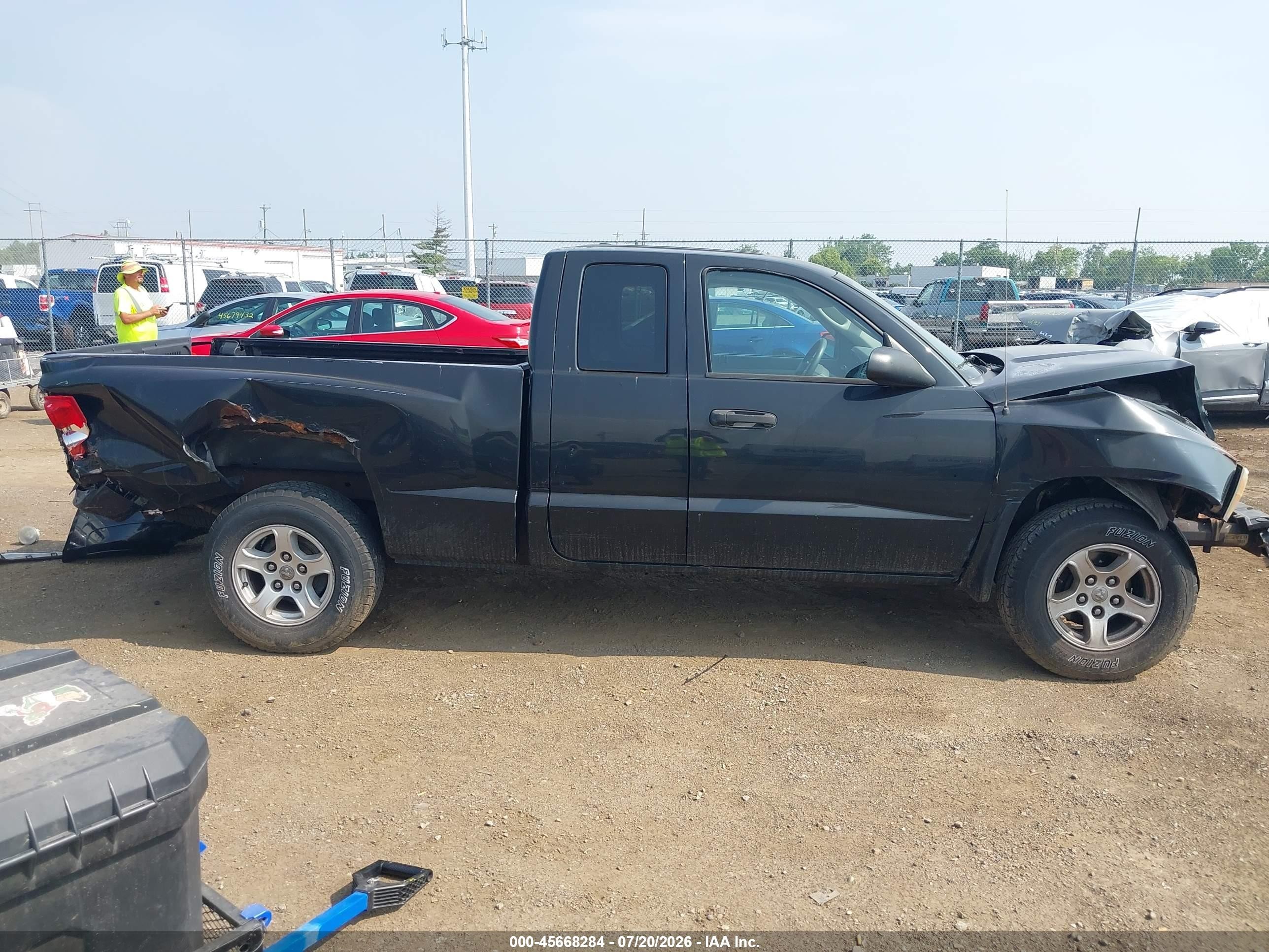 2007 Dodge Dakota Slt Черный vin: 1D7HE42K67S162018