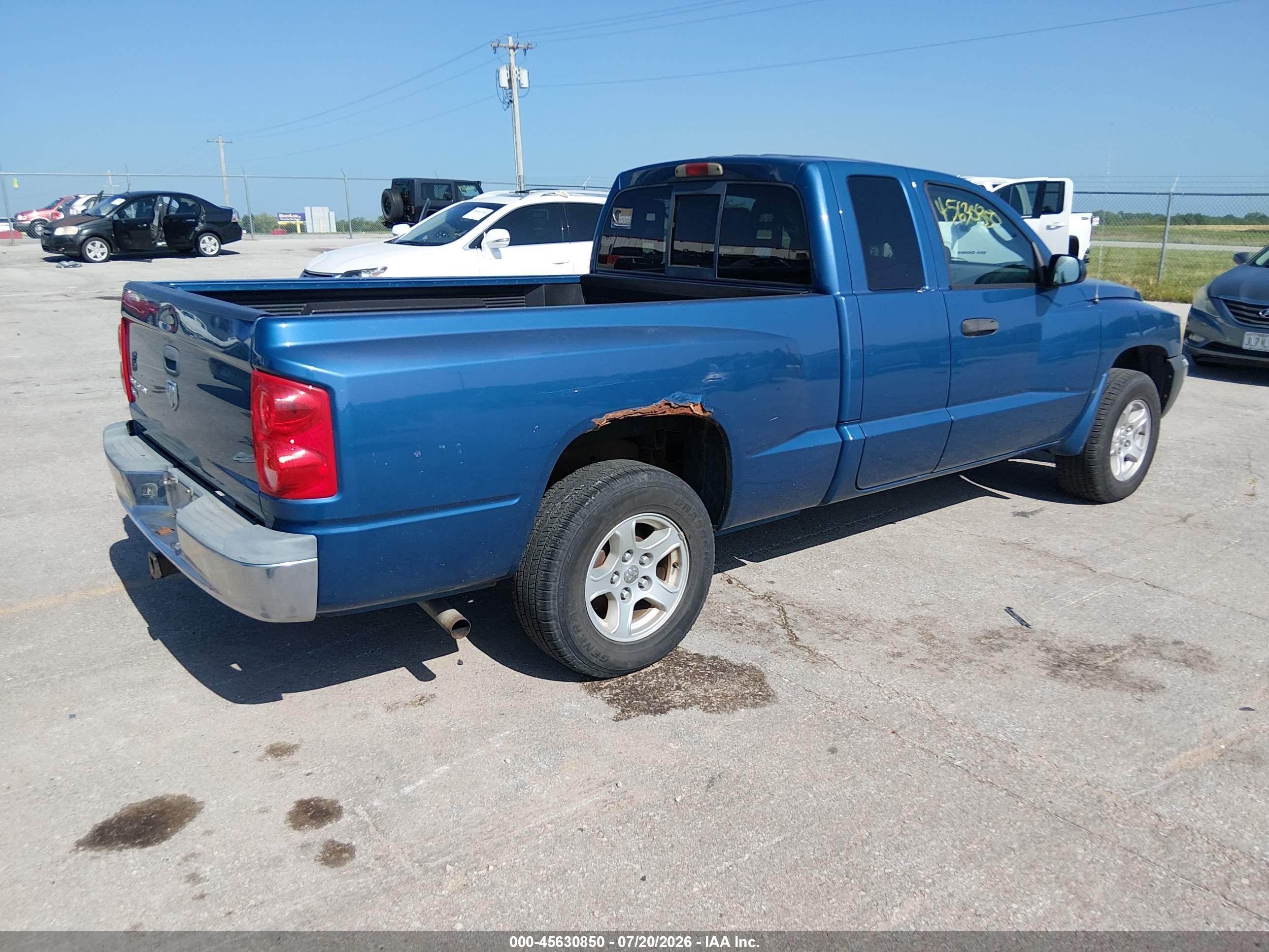 2005 Dodge Dakota Slt Blue vin: 1D7HE42K75S147606