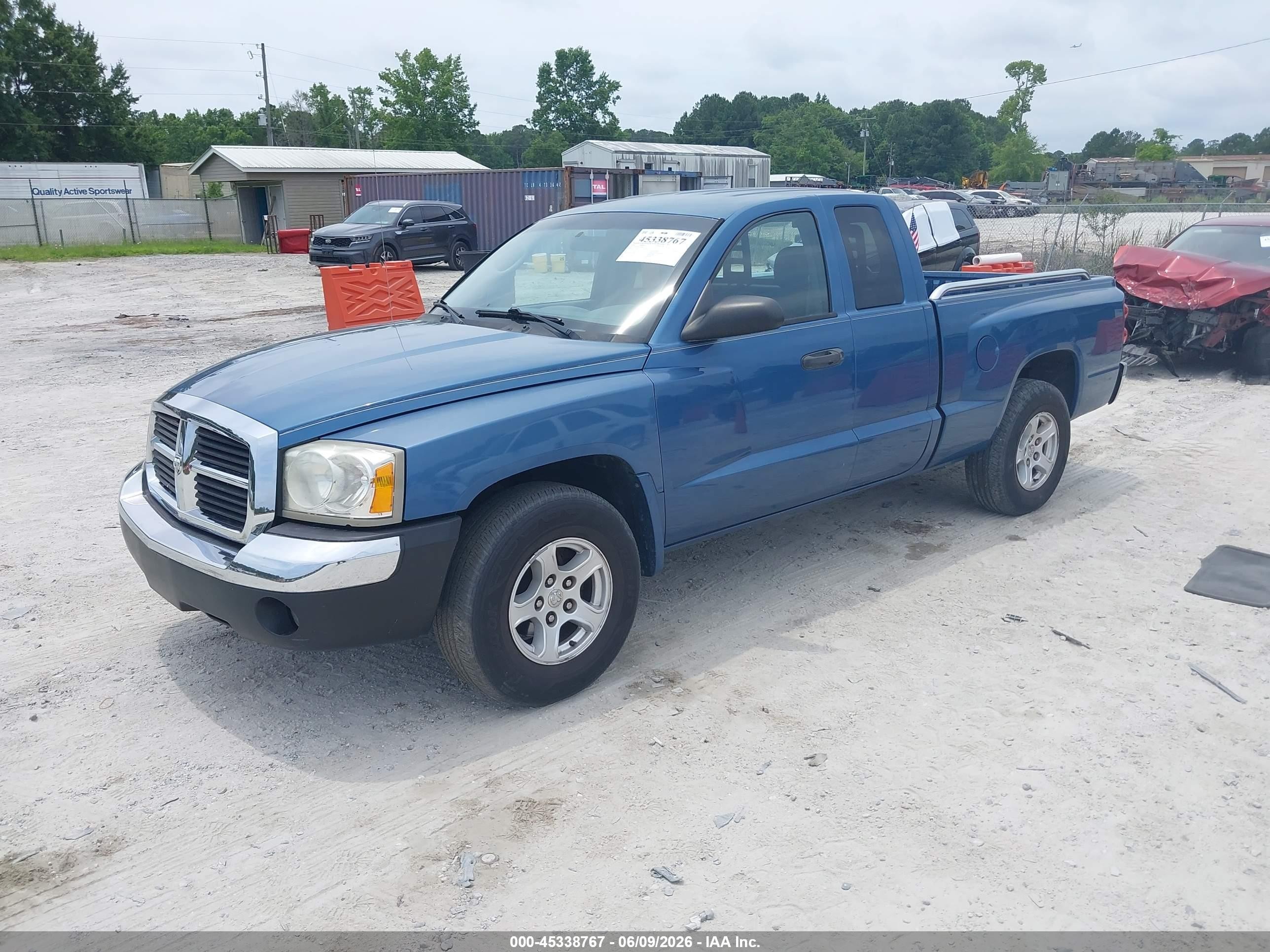 2005 Dodge Dakota Slt Blue vin: 1D7HE42K75S180539